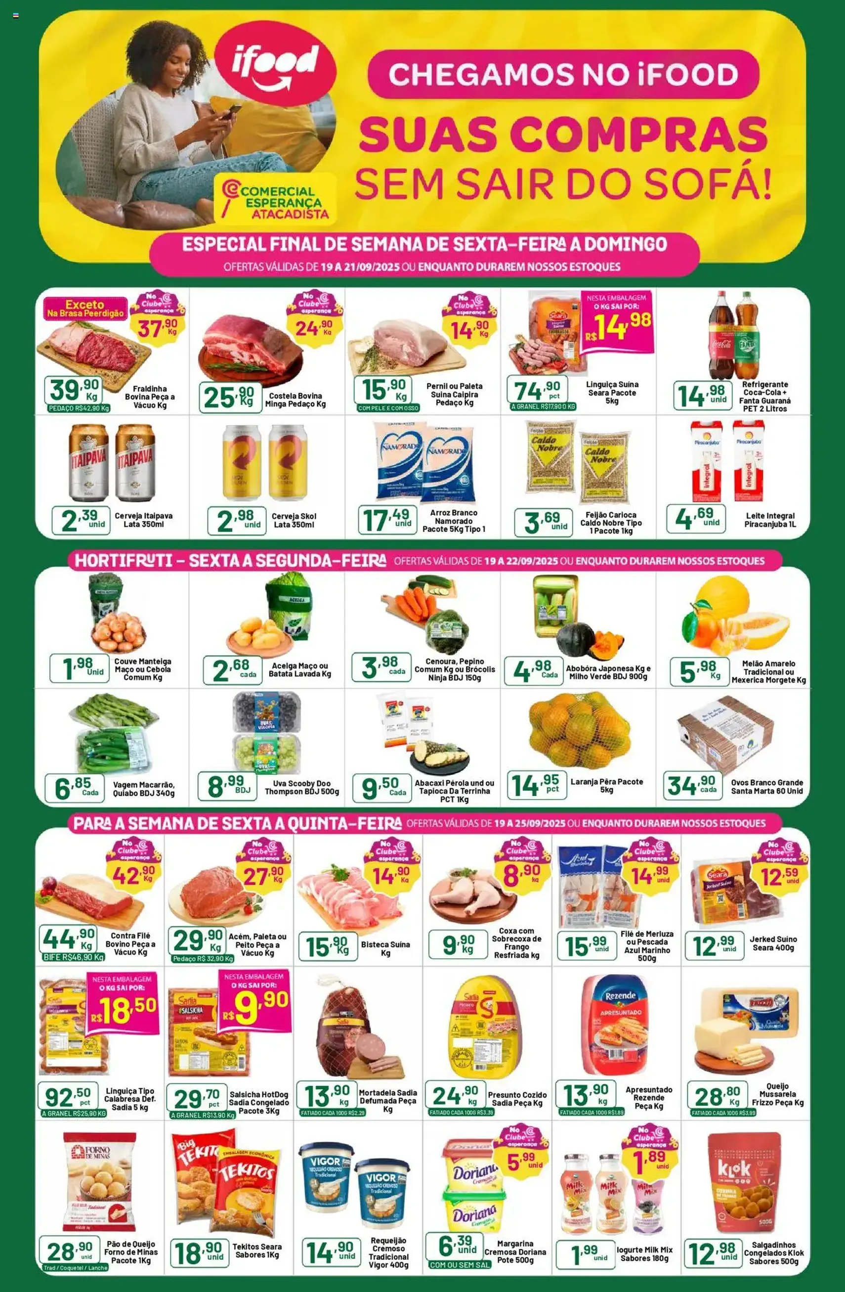 Comercial Esperança - Ofertas da semana - folheto válido a partir de 19/09/2025 página 1 de 2