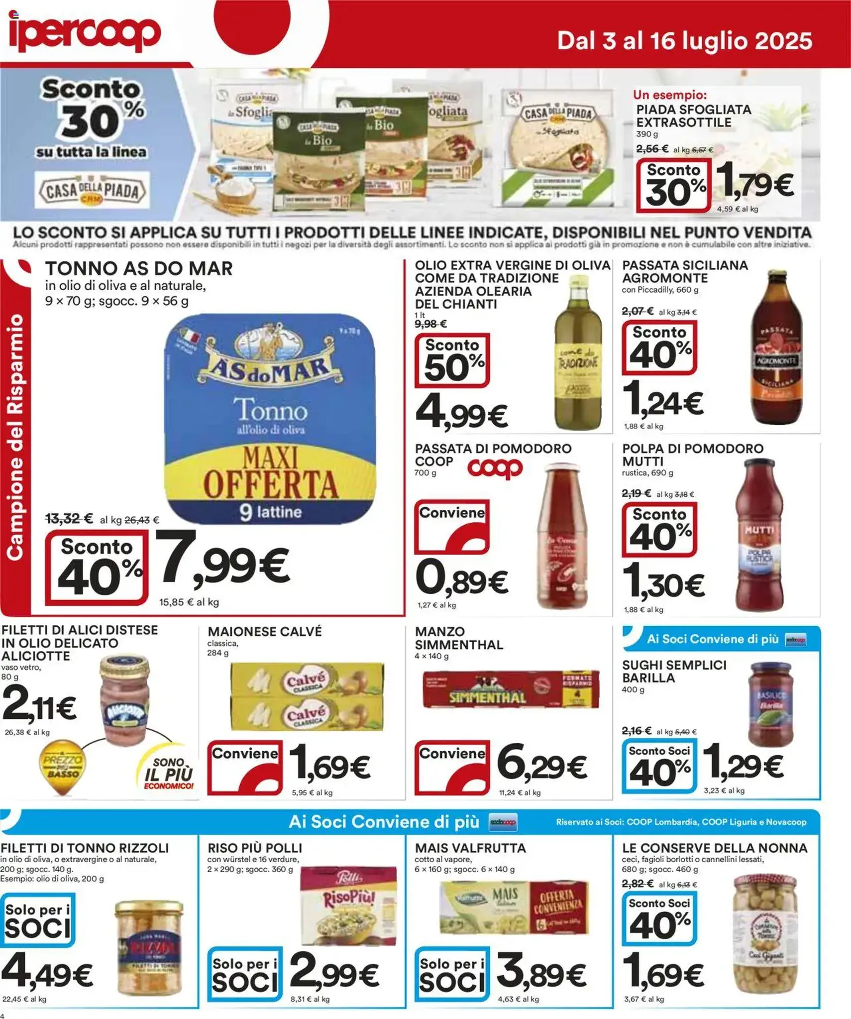 Volantino Ipercoop - volantino valido dal 03/07/2025 pagina 4 di 27 Volantino Ipercoop - volantino valido dal 03/07/2025 pagina 4 di 27