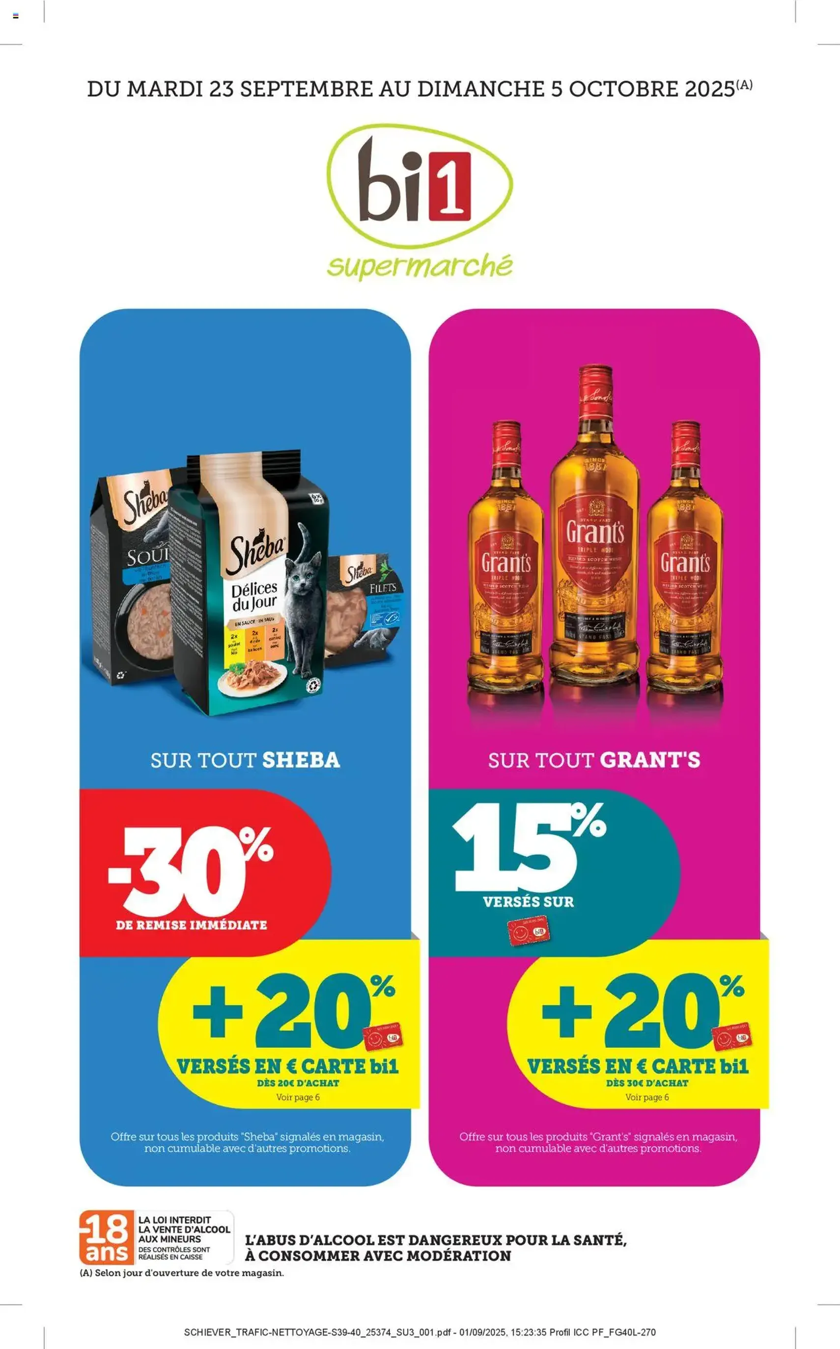 Bi1 catalogue - brochure valable à partir du 22/09/2025, page 1 sur 40