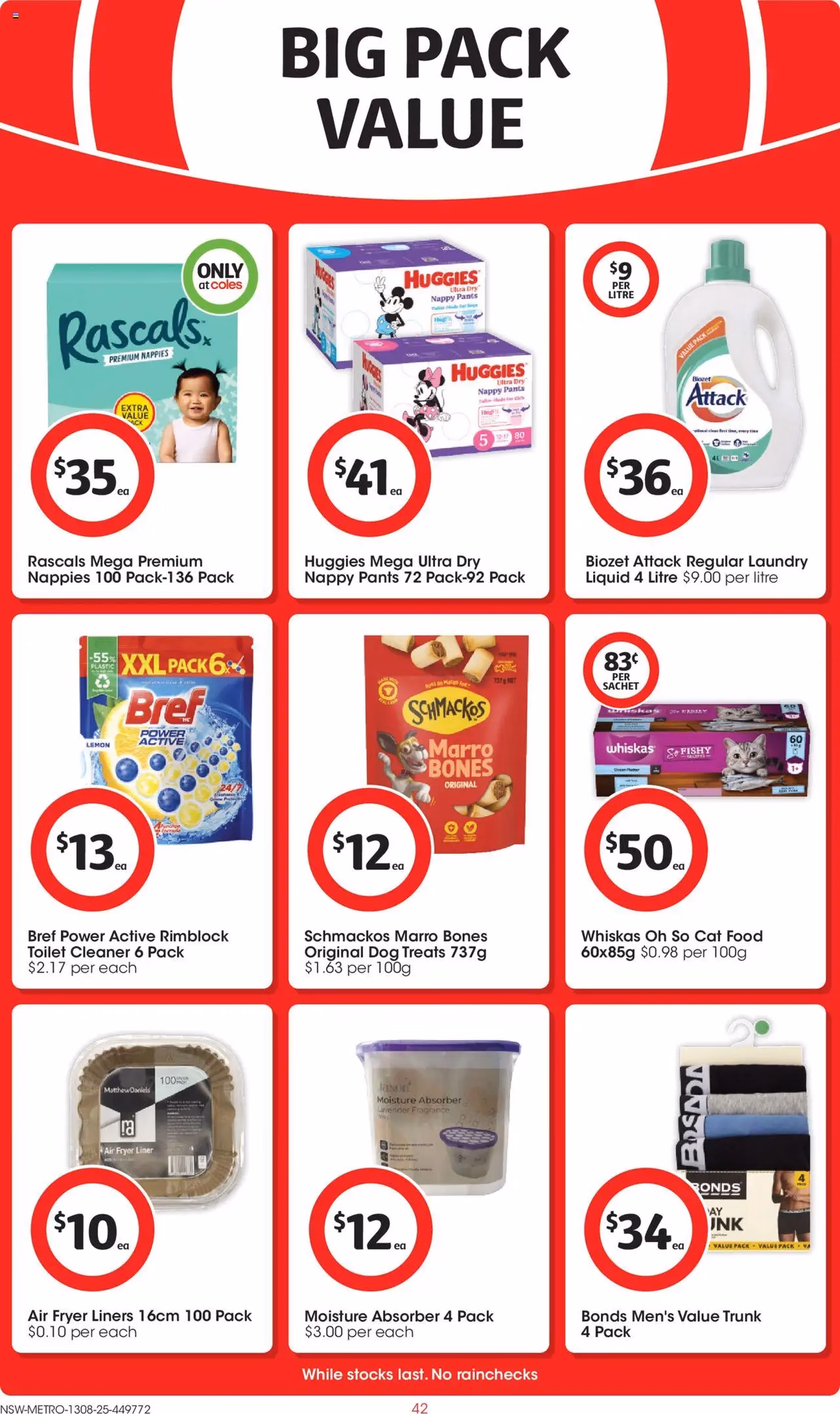 Coles Catalogue NSW - valid flyer from 13/08/2025, page 42 of 49 Coles Catalogue NSW - valid flyer from 13/08/2025, page 42 of 49