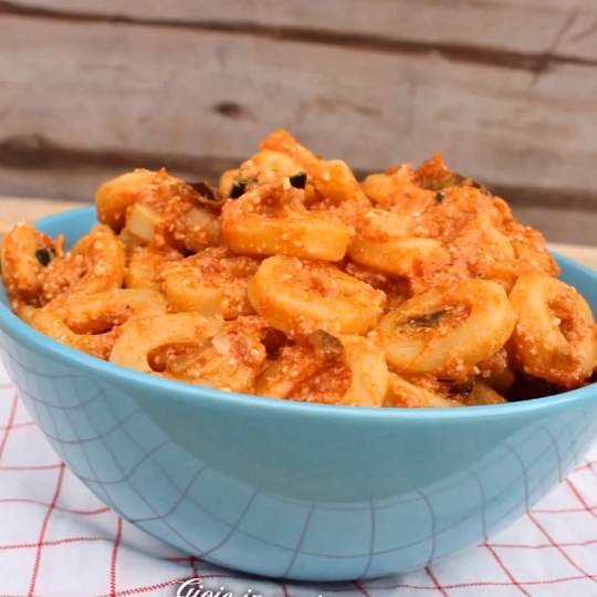 Anteprima ricetta Anellini alla pecorara