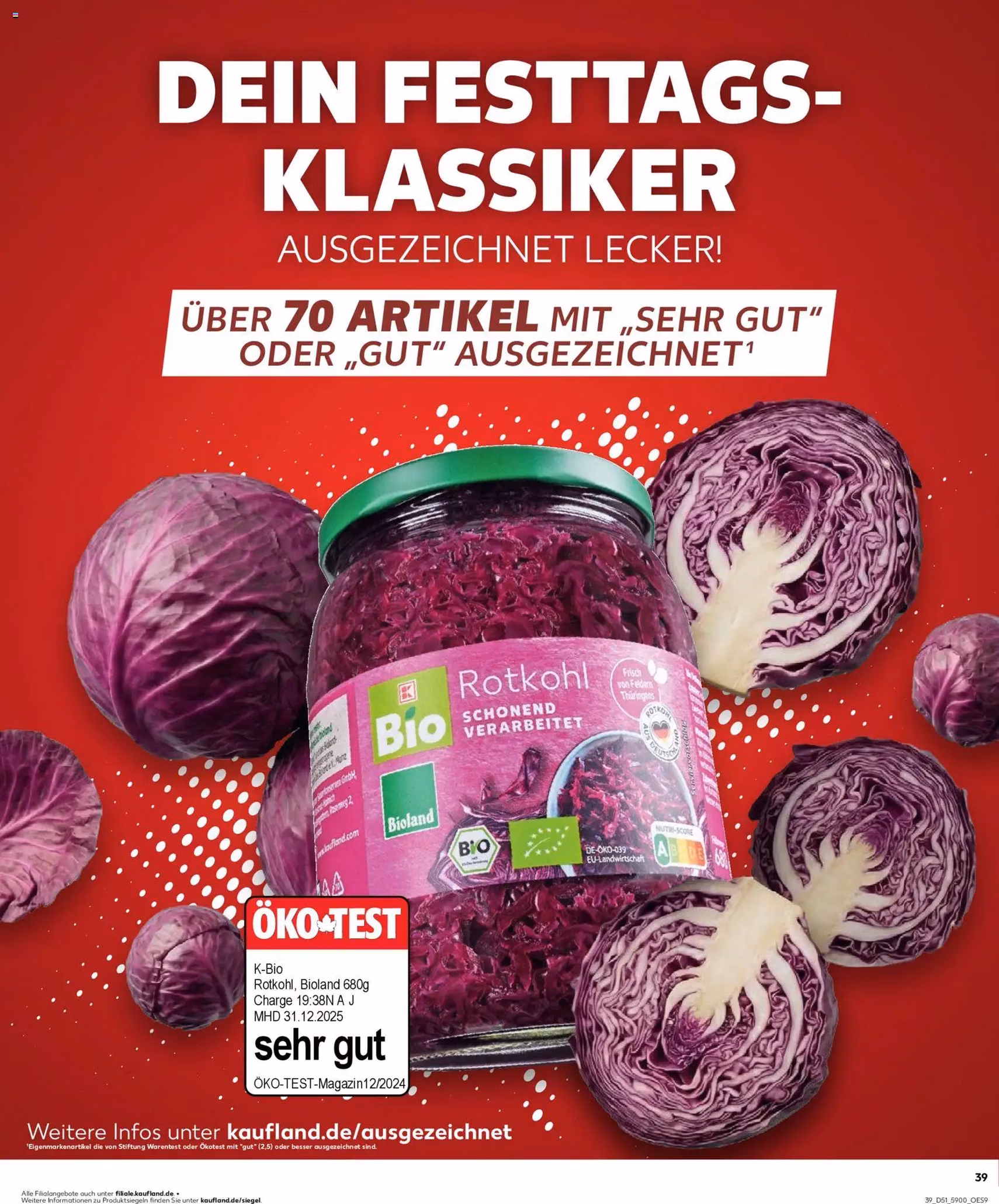Kaufland Prospekt - Gültiger Prospekt ab 21.12.2025, Seite 39 von insgesamt 40