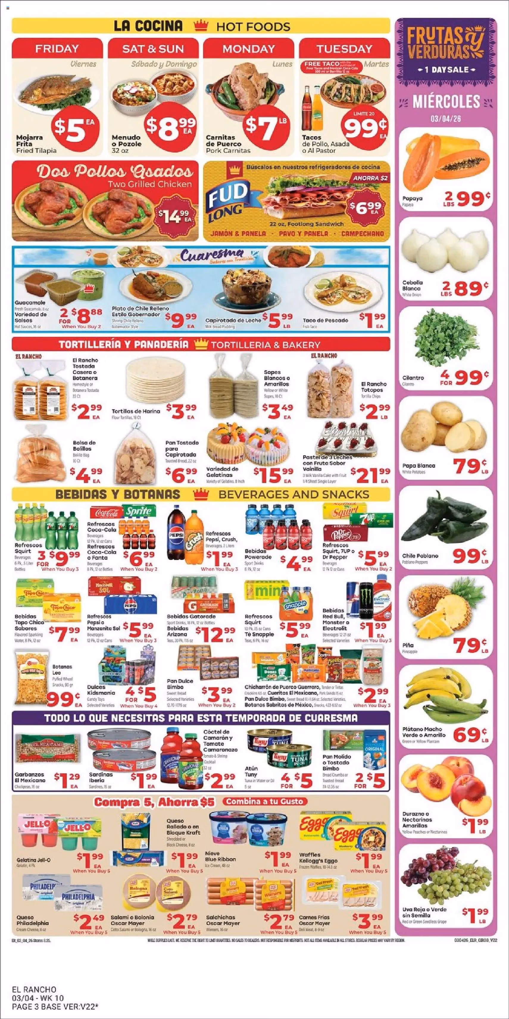 El Rancho Weekly Ad - valid flyer from 03/04/2026, page 3 of 4
