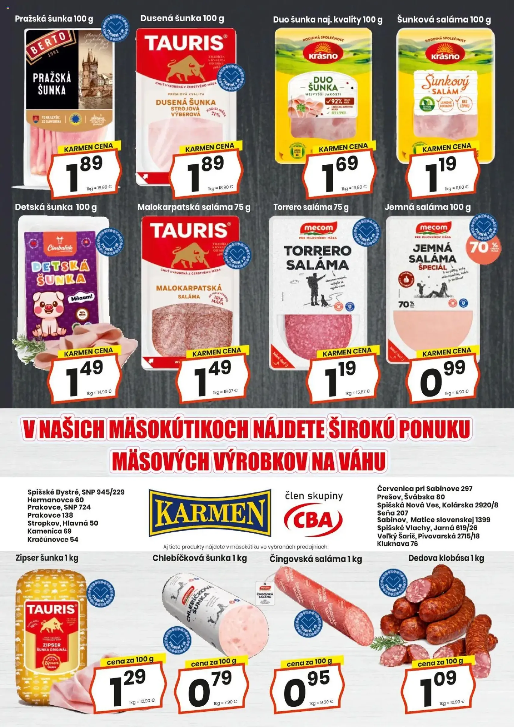 KARMEN CBA leták - platný leták od 20.08.2026 strana 4 z 16