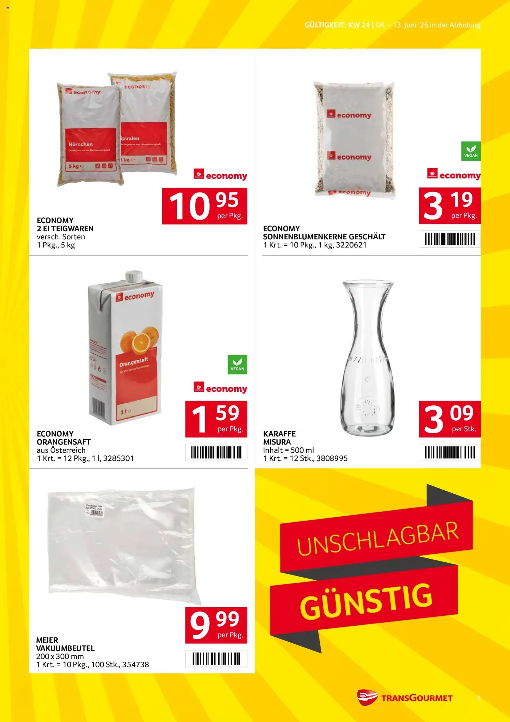 Transgourmet Flugblatt - Gültiger Prospekt ab 08.06.2026, Seite 5 von insgesamt 36
