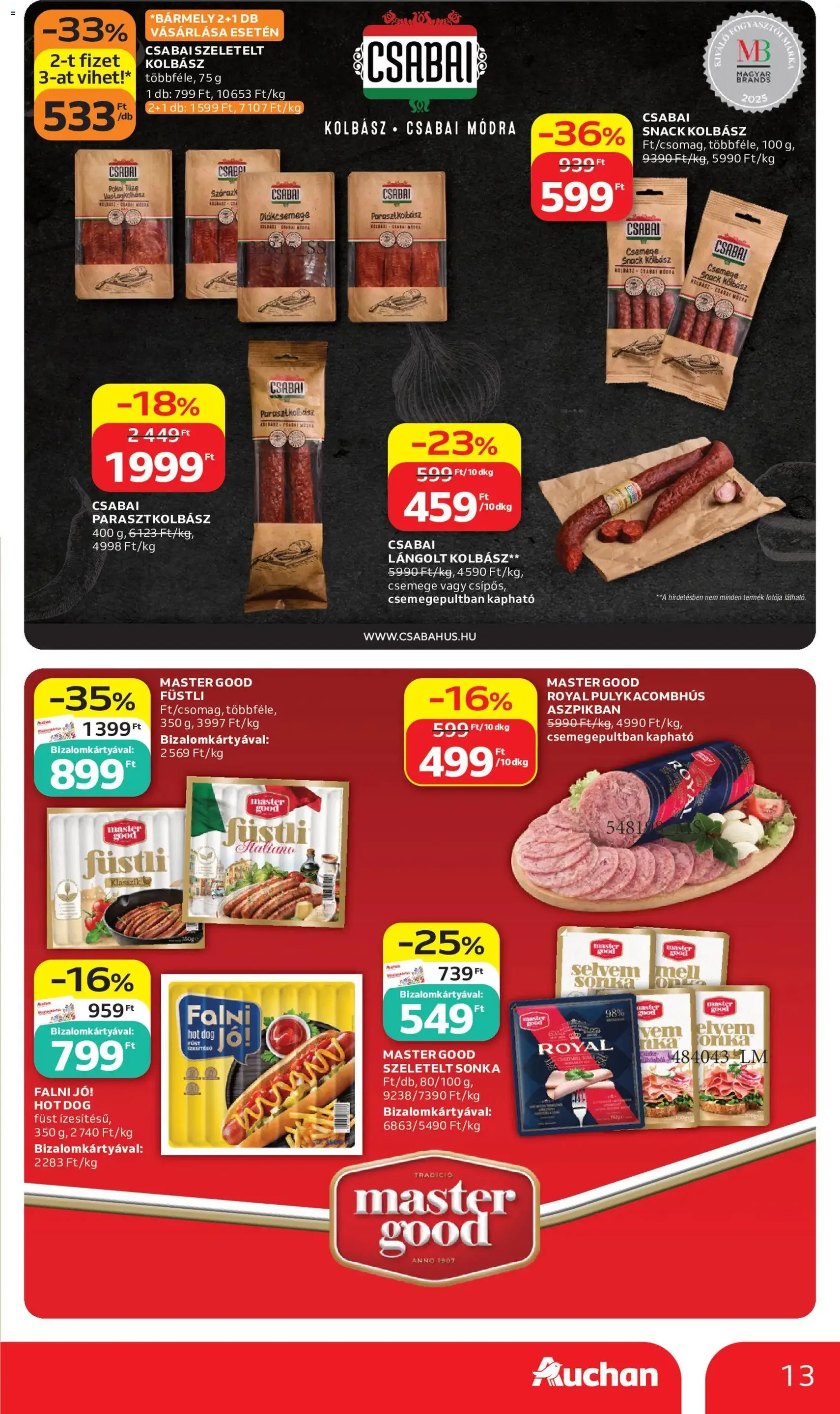 Auchan akciós újság - 2026.06.11. érvényes szórólap 13 oldal 46 oldalból
