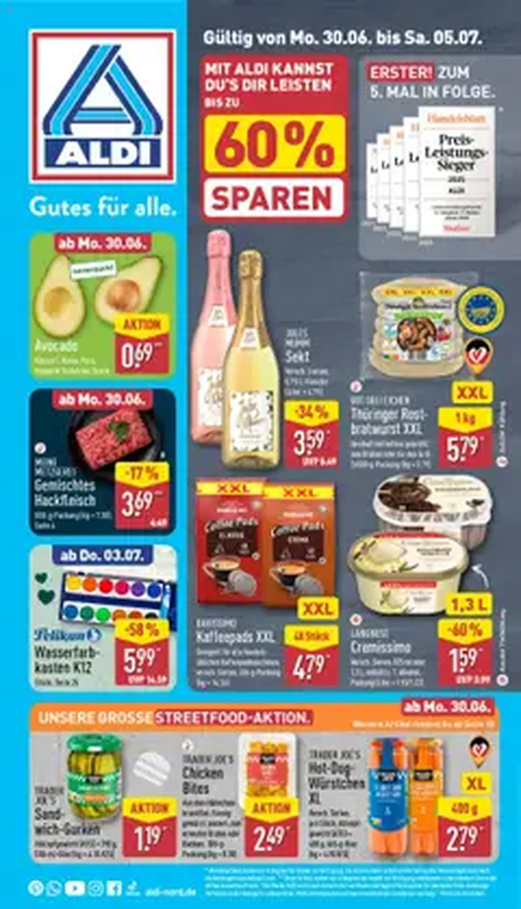 Aldi Prospekt - Gültiger Prospekt ab 30.06.2025, Seite 1 von insgesamt 1