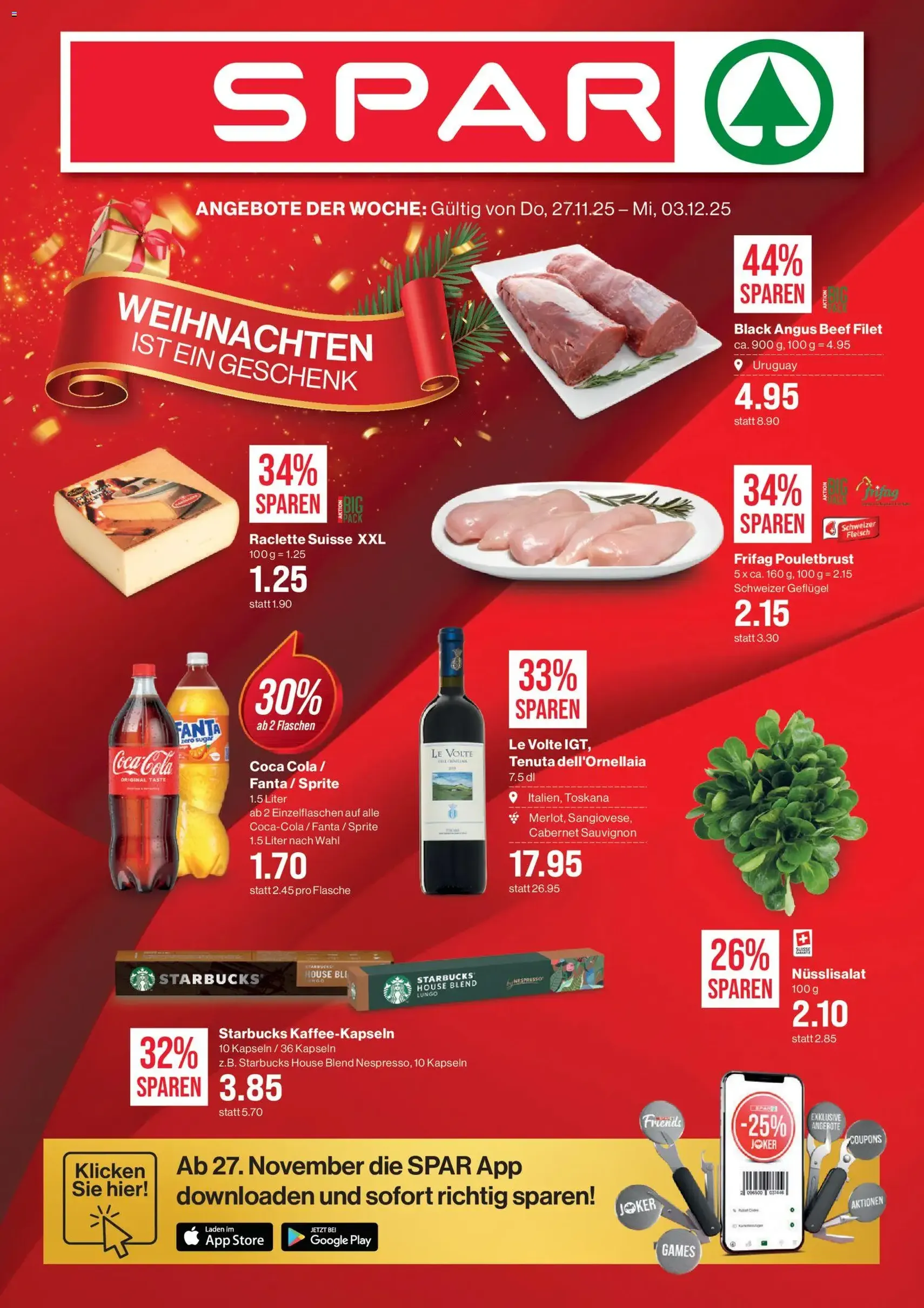 SPAR - Black Friday - Gültiger Prospekt ab 27.11.2025, Seite 1 von insgesamt 23