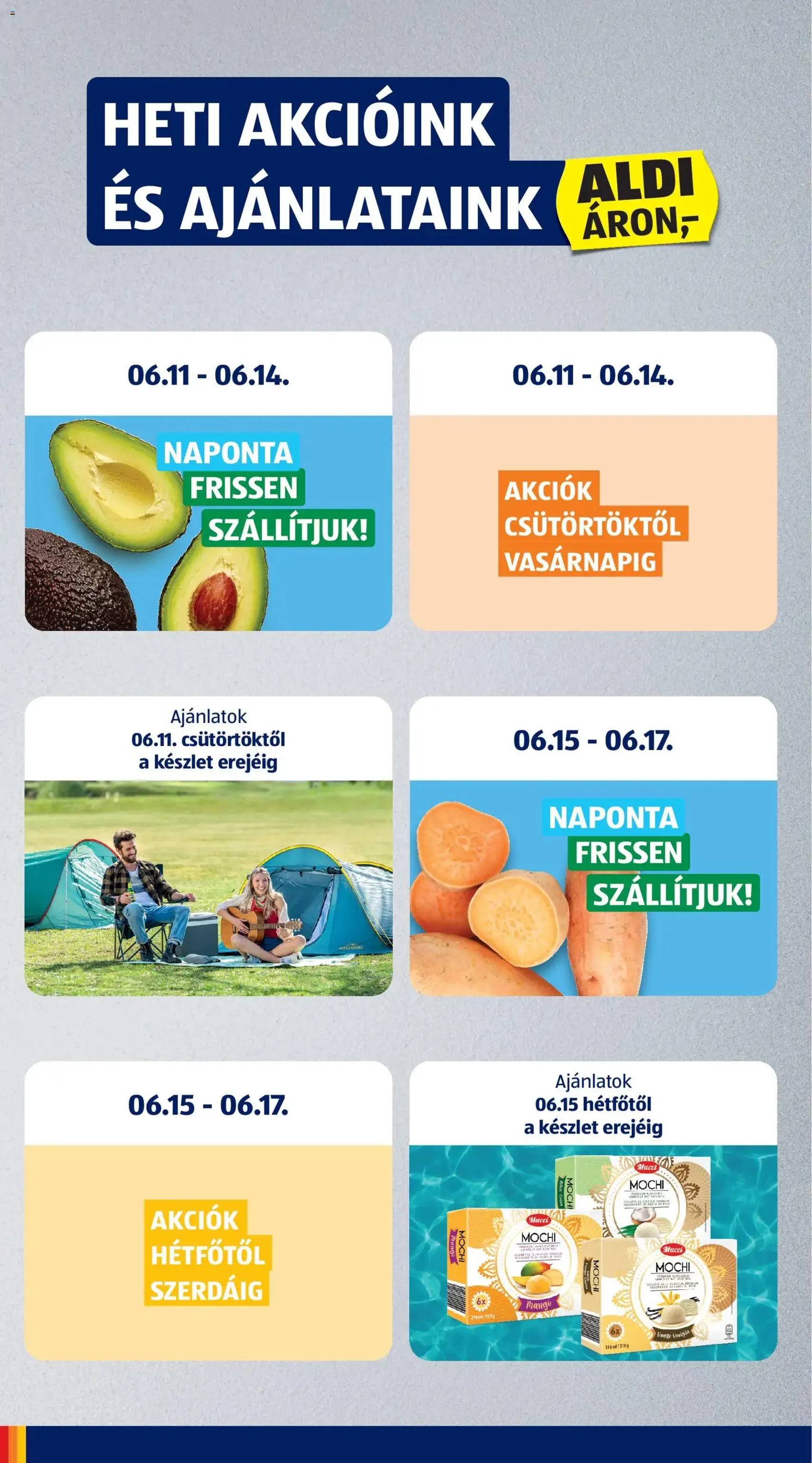 Aldi akciós újság - 2026.06.11. érvényes szórólap 6 oldal 61 oldalból
