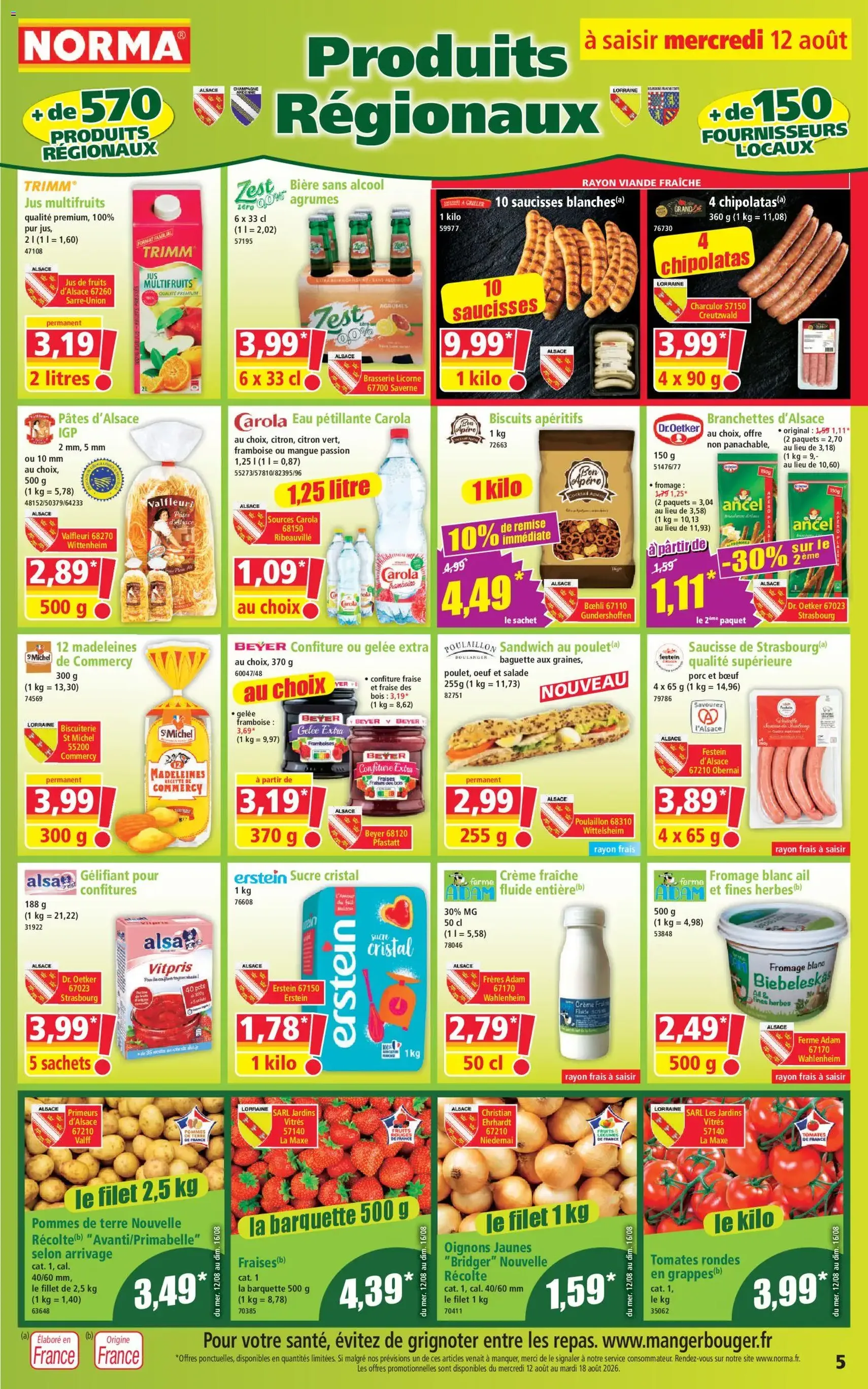 Norma catalogue - brochure valable à partir du 12/08/2026, page 5 sur 12