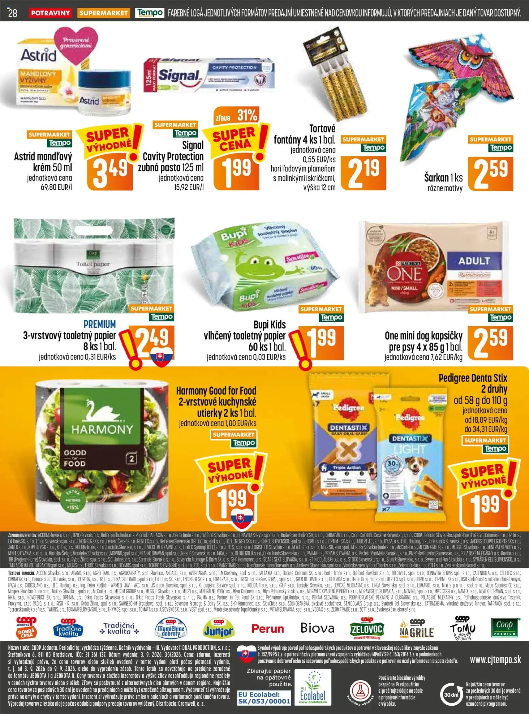COOP Jednota leták - platný leták od 03.09.2026 strana 28 z 32