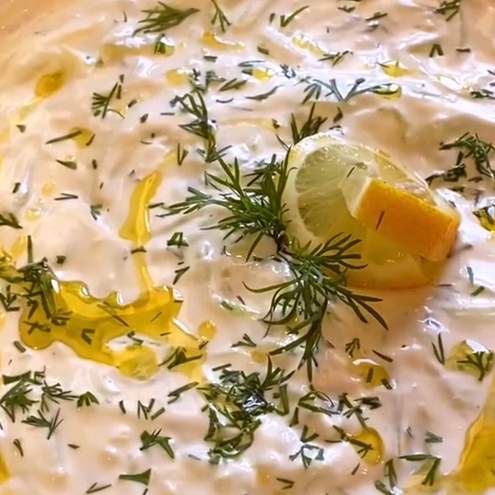 Uhorkový šalát s kôprom - krok prípravy 1