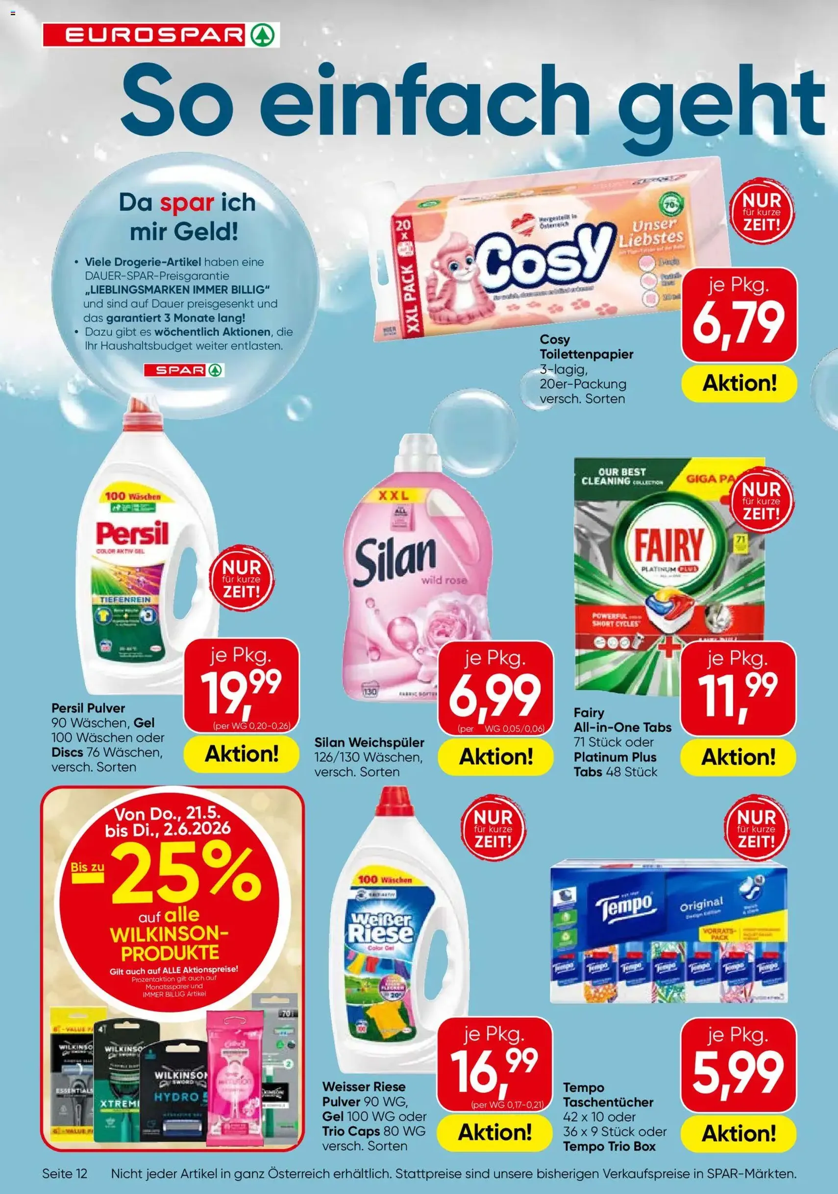 Eurospar Flugblatt - Gültiger Prospekt ab 21.05.2026, Seite 12 von insgesamt 16