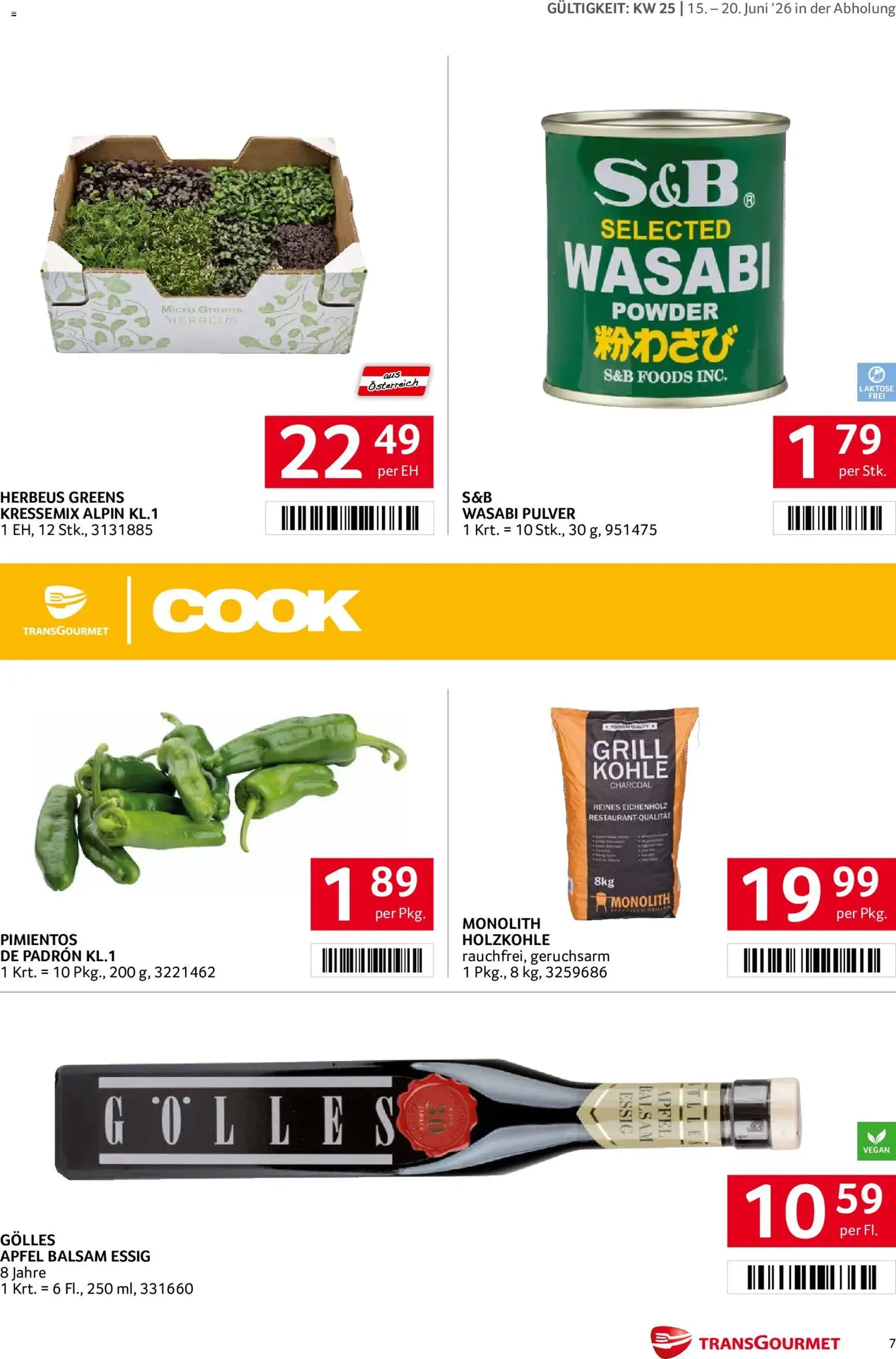 Transgourmet Flugblatt - Gültiger Prospekt ab 15.06.2026, Seite 7 von insgesamt 32