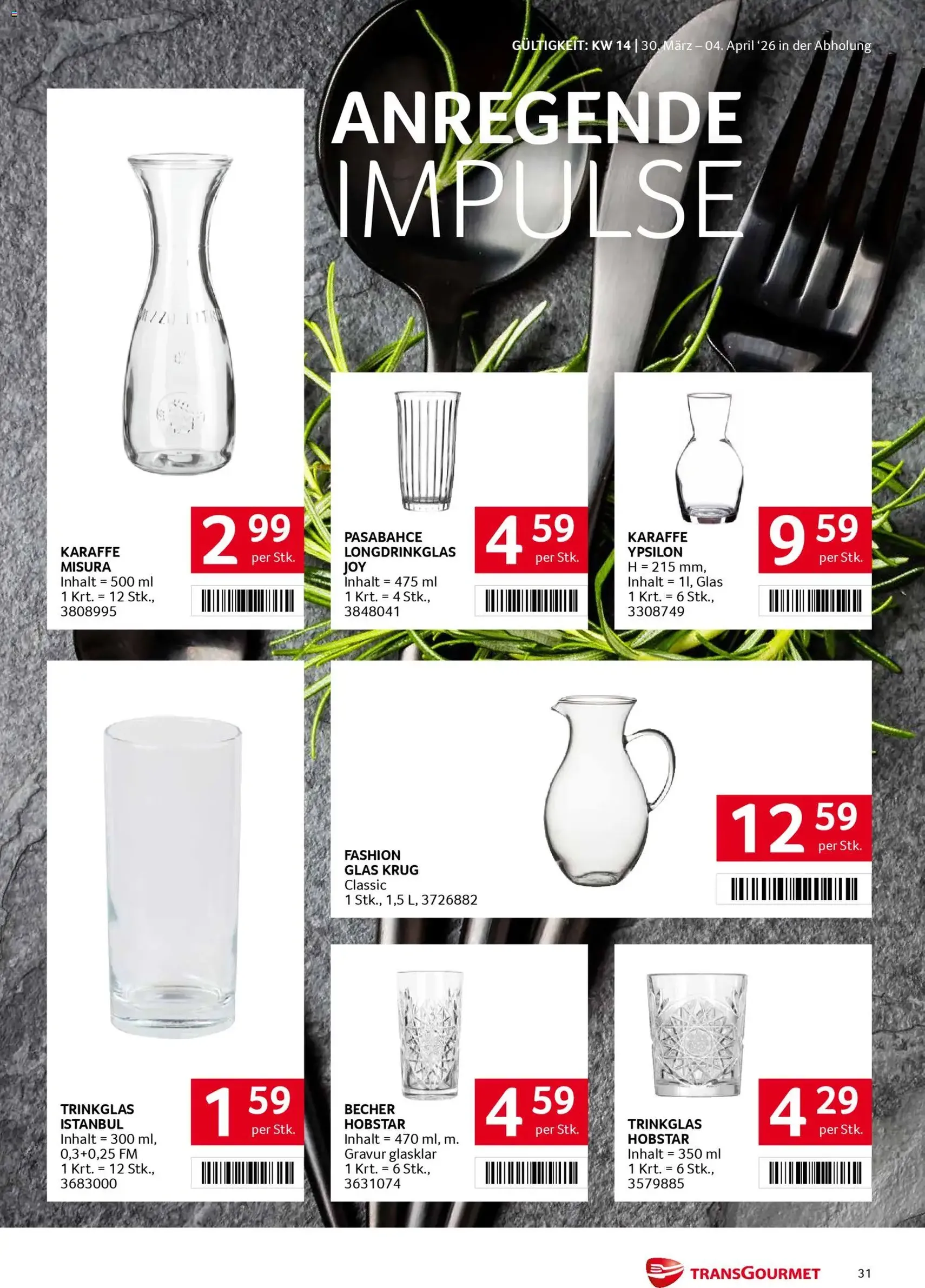 Transgourmet Flugblatt - Gültiger Prospekt ab 30.03.2026, Seite 30 von insgesamt 31