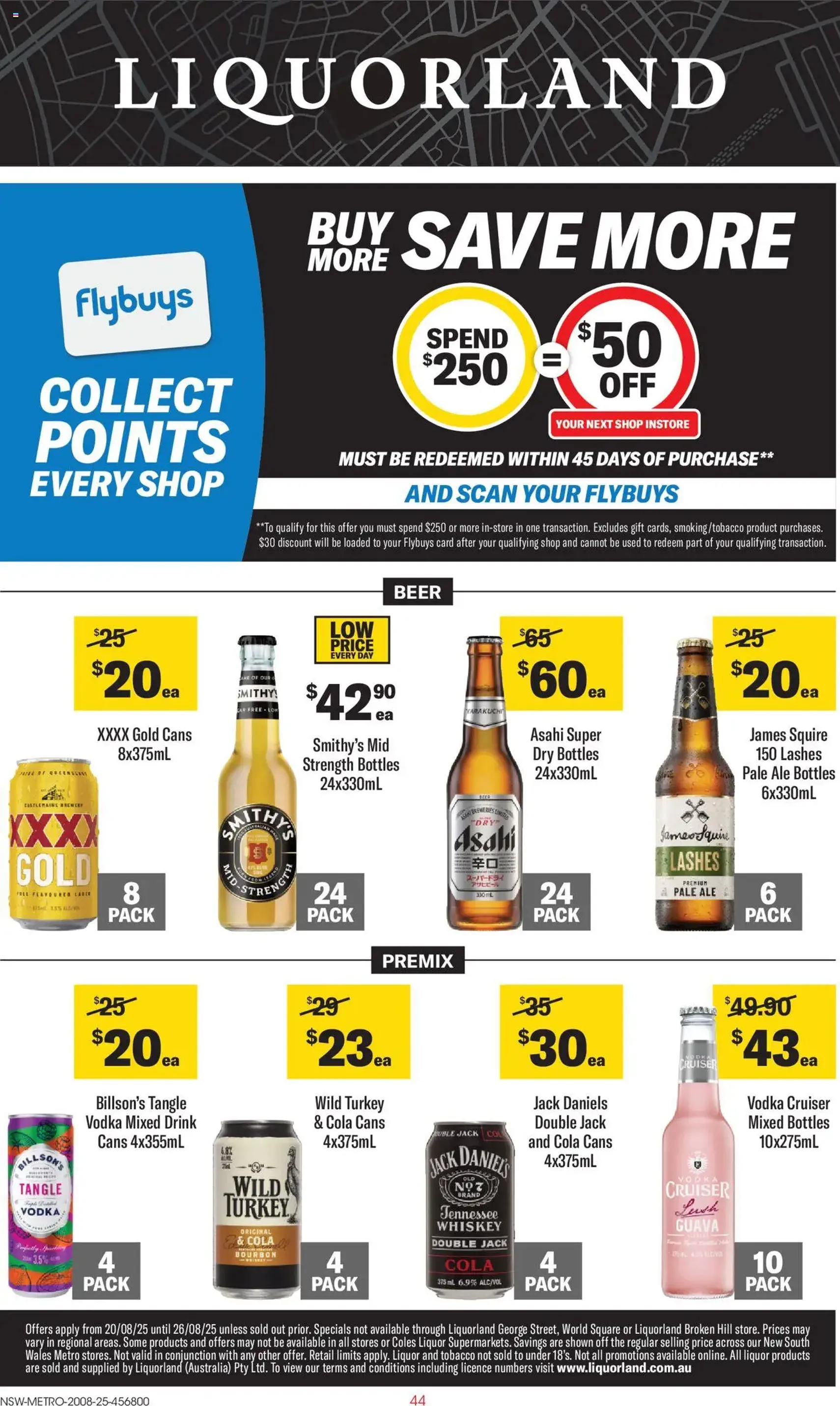 Liquorland Catalogue NSW - valid flyer from 20/08/2025, page 1 of 2