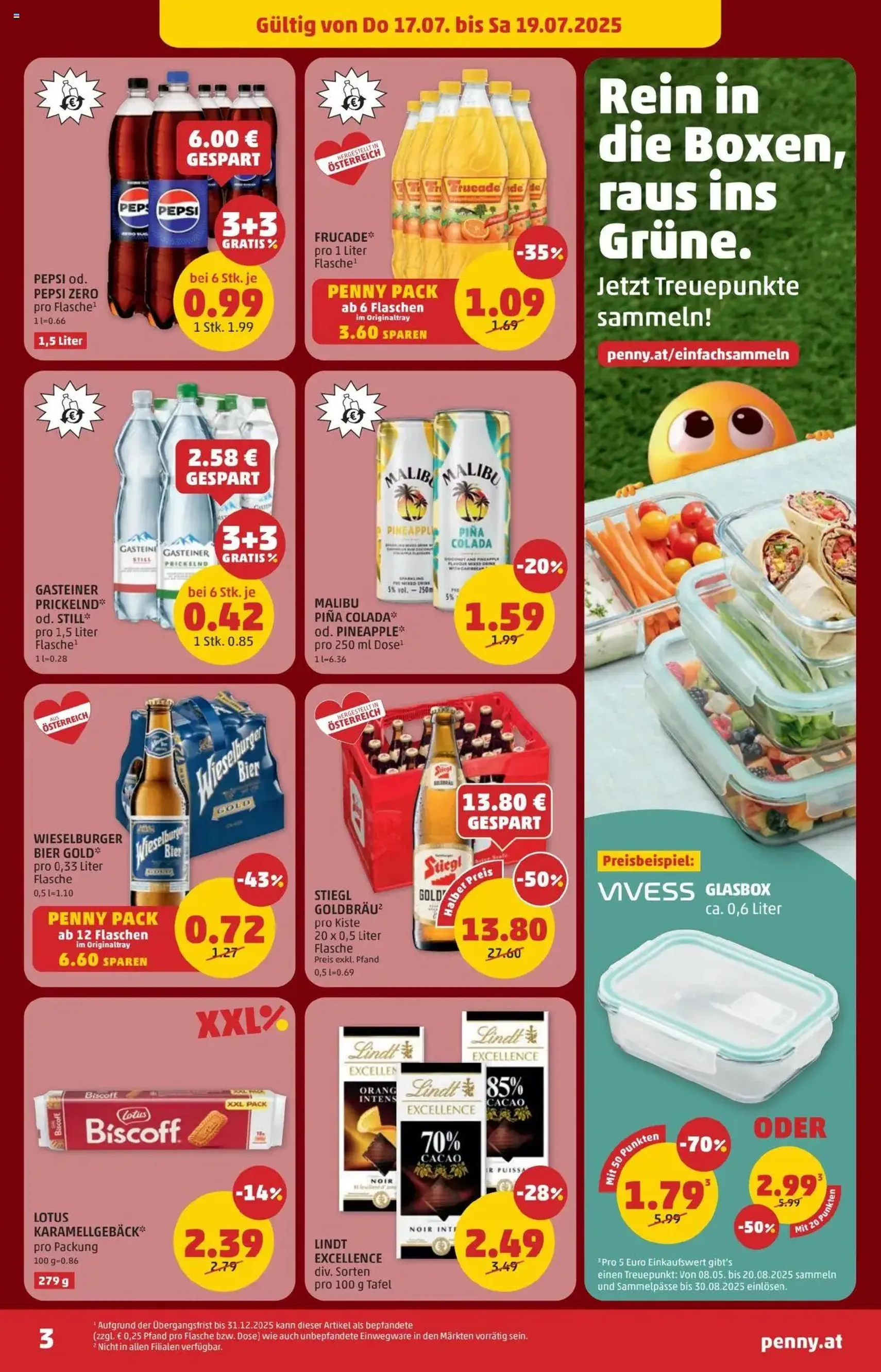 Penny Markt Flugblatt - Gültiger Prospekt ab 17.07.2025, Seite 3 von insgesamt 28 Penny Markt Flugblatt - Gültiger Prospekt ab 17.07.2025, Seite 3 von insgesamt 28