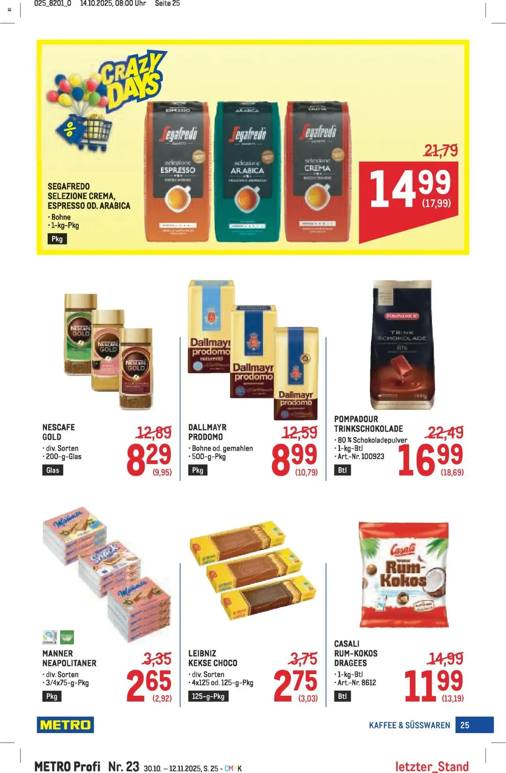 Metro angebote Profi - Gültiger Prospekt ab 30.10.2025, Seite 25 von insgesamt 64 Metro angebote Profi - Gültiger Prospekt ab 30.10.2025, Seite 25 von insgesamt 64