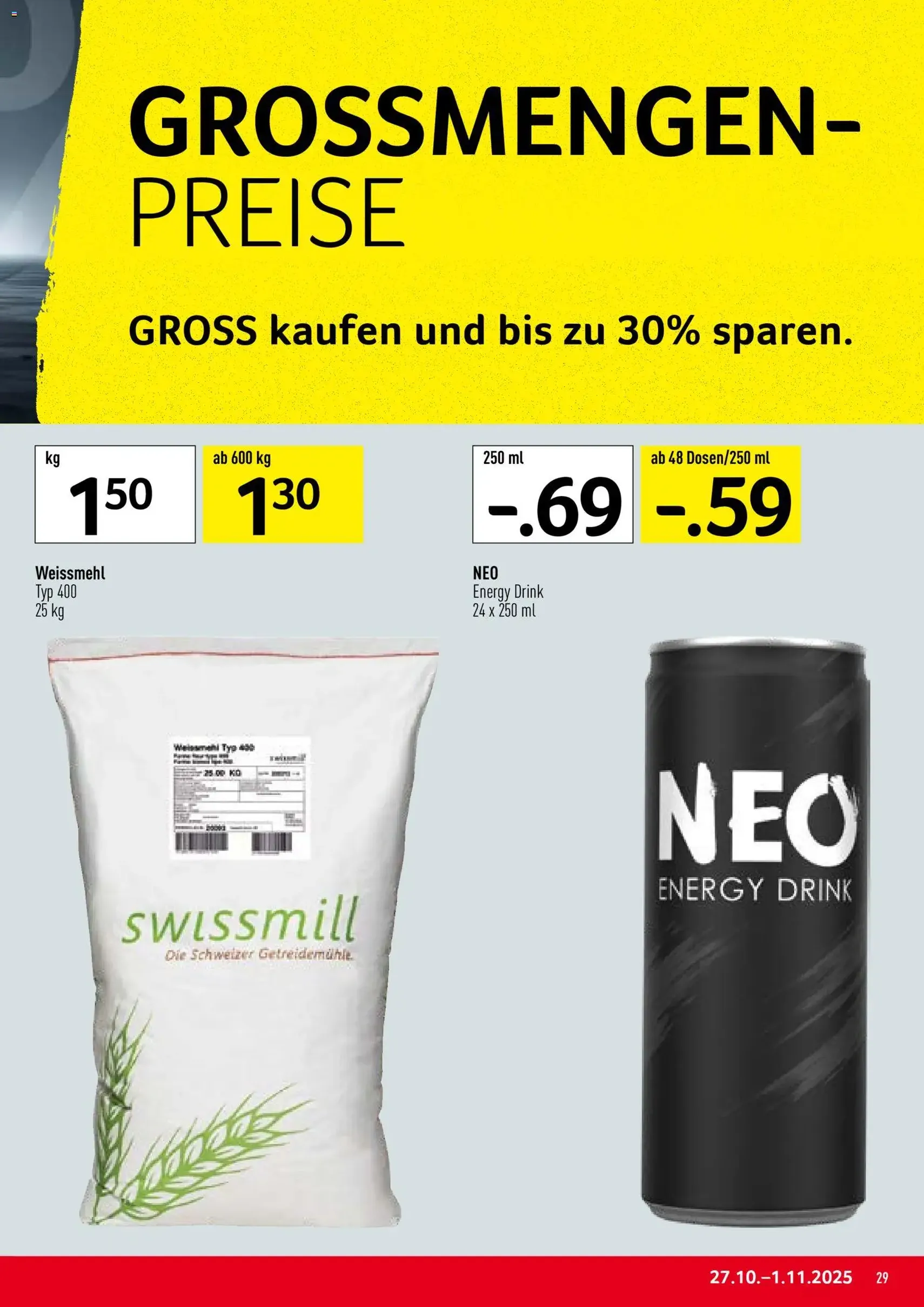 Prodega Aktionen - Gültiger Prospekt ab 27.10.2025, Seite 29 von insgesamt 44 Prodega Aktionen - Gültiger Prospekt ab 27.10.2025, Seite 29 von insgesamt 44