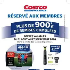 Costco catalogue - Prévisualisation du catalogue valable à partir du 31/08/2026