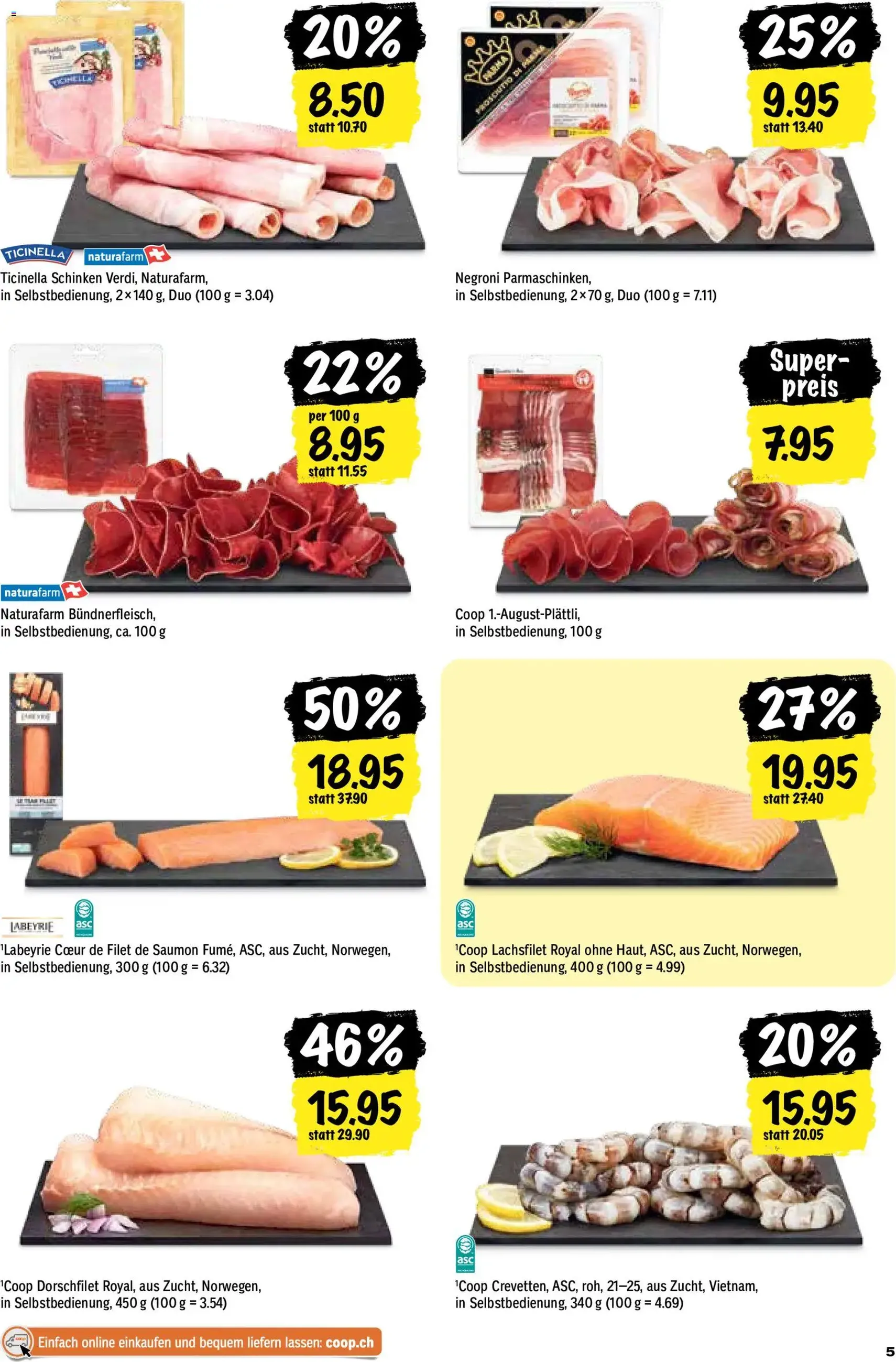 Coop aktionen - Gültiger Prospekt ab 30.07.2026, Seite 5 von insgesamt 24