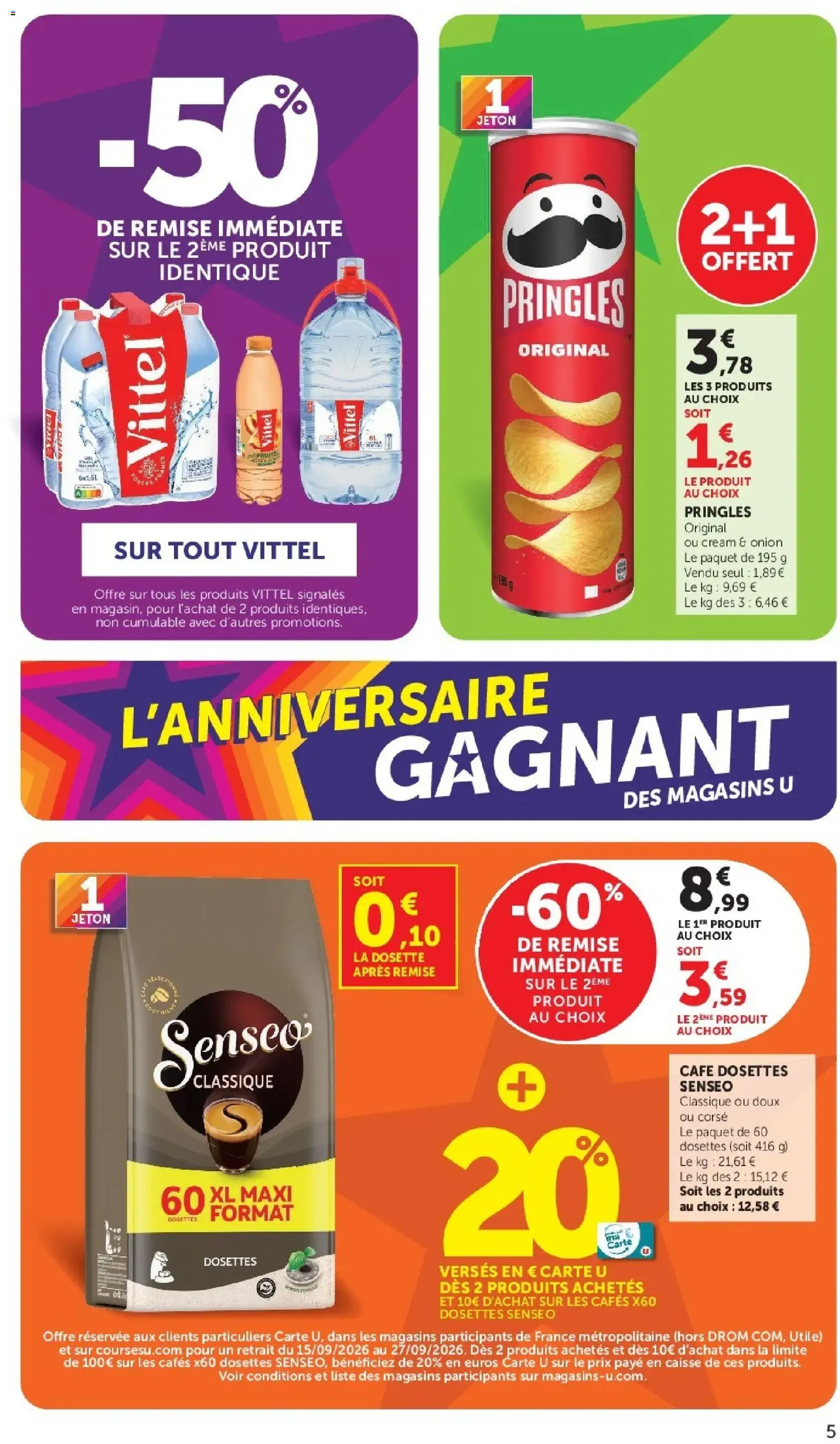 U Express - Anniversaire gagnant des Magasins U - brochure valable à partir du 15/09/2026, page 5 sur 24