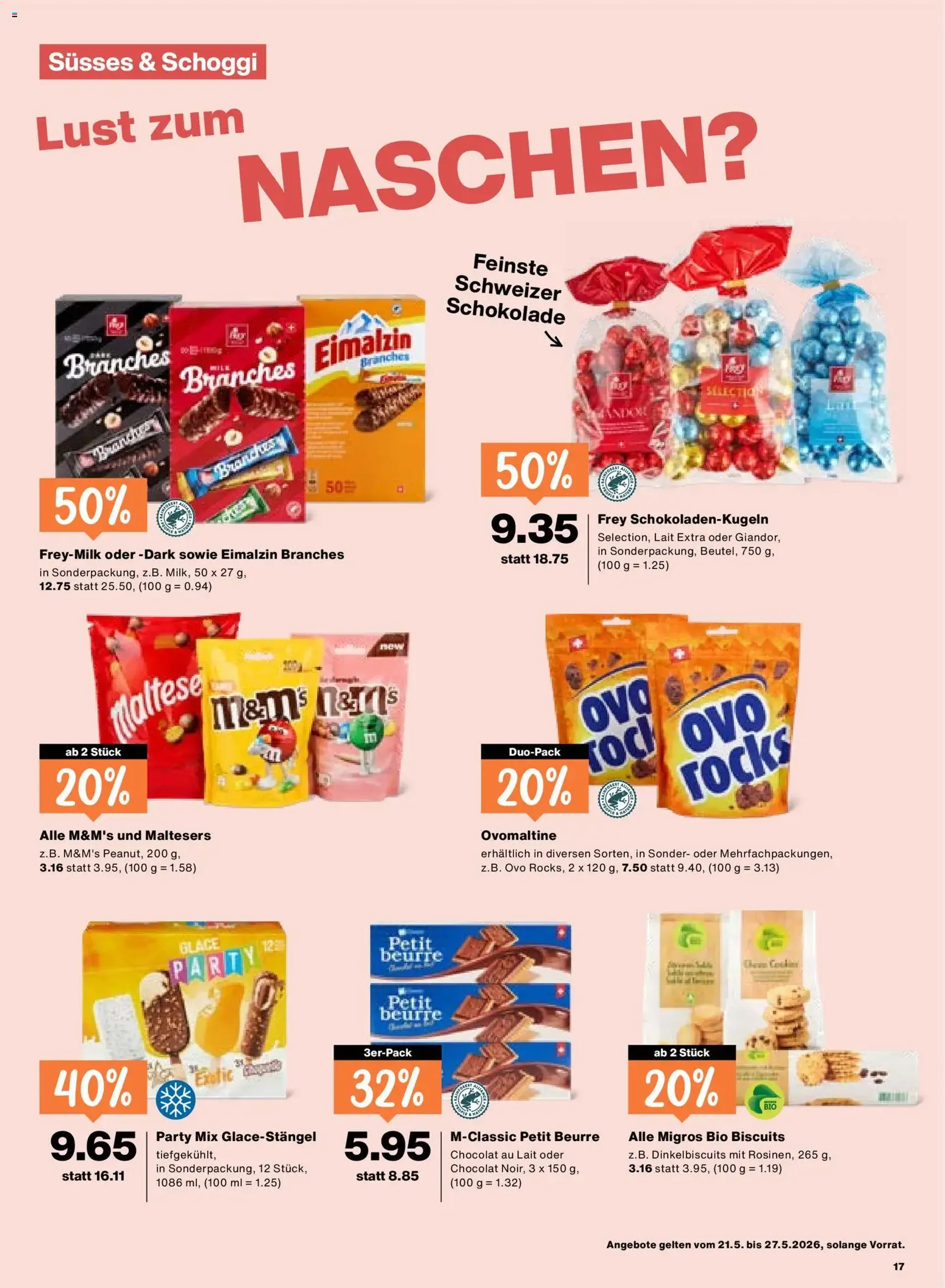 Migros aktionen - Gültiger Prospekt ab 21.05.2026, Seite 17 von insgesamt 24