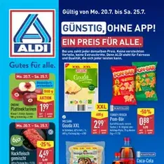 Aldi Prospekt - Prospekt Vorschau gültig ab 20.07.2026