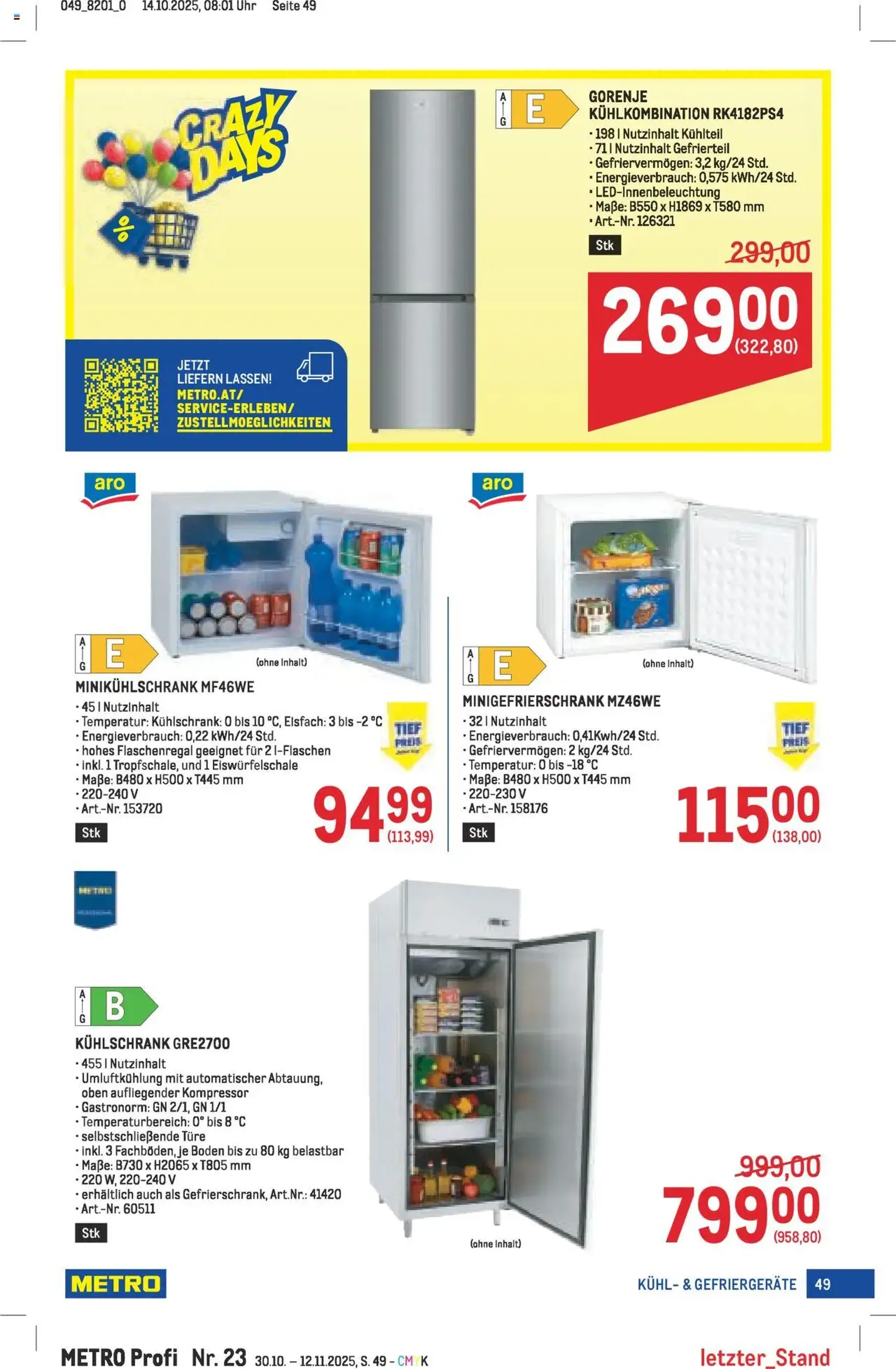 Metro angebote Profi - Gültiger Prospekt ab 30.10.2025, Seite 49 von insgesamt 64 Metro angebote Profi - Gültiger Prospekt ab 30.10.2025, Seite 49 von insgesamt 64