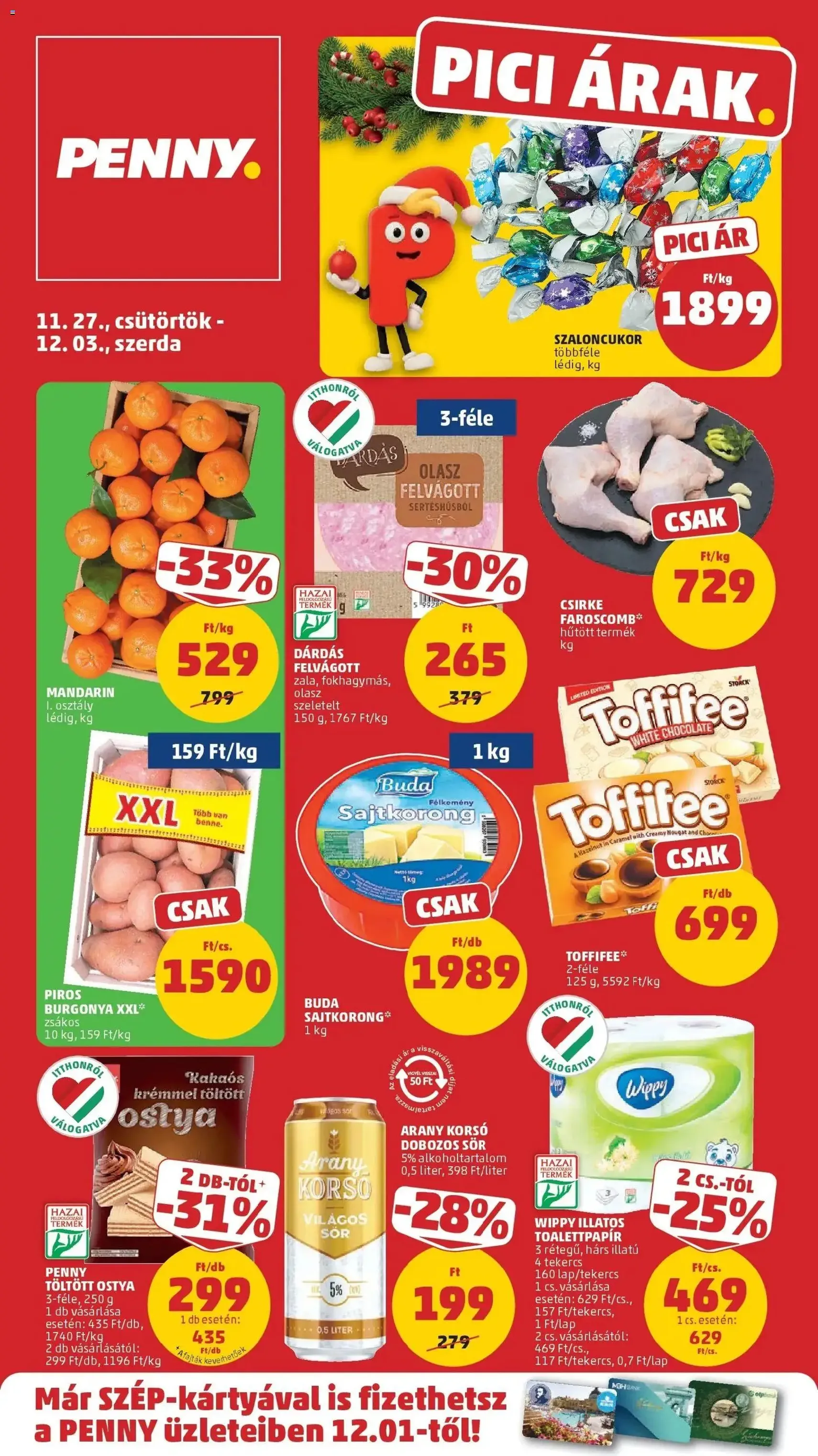 PENNY Akciós újság - 2025.11.27. érvényes szórólap 1 oldal 39 oldalból