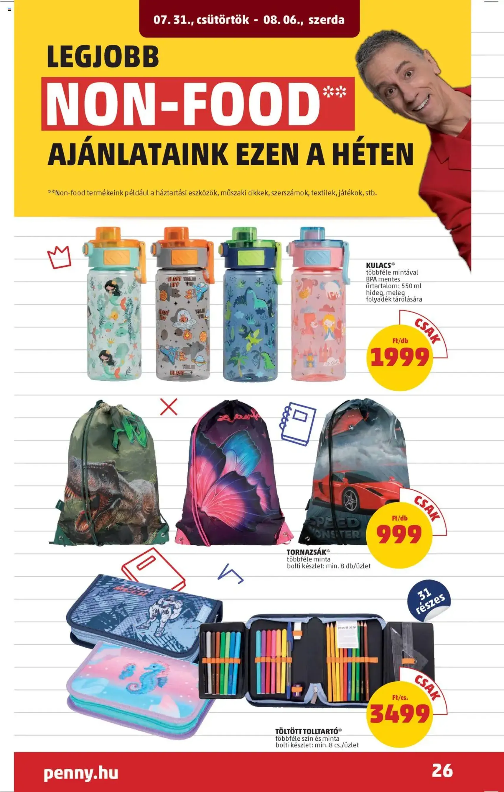 PENNY Akciós újság - 2025.07.31. érvényes szórólap 30 oldal 43 oldalból PENNY Akciós újság - 2025.07.31. érvényes szórólap 30 oldal 43 oldalból