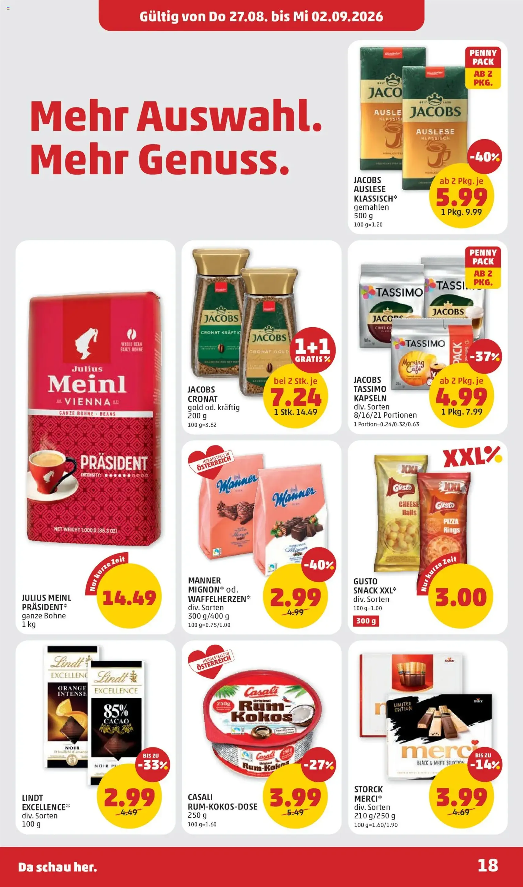 Penny Markt Flugblatt - Gültiger Prospekt ab 27.08.2026, Seite 18 von insgesamt 32