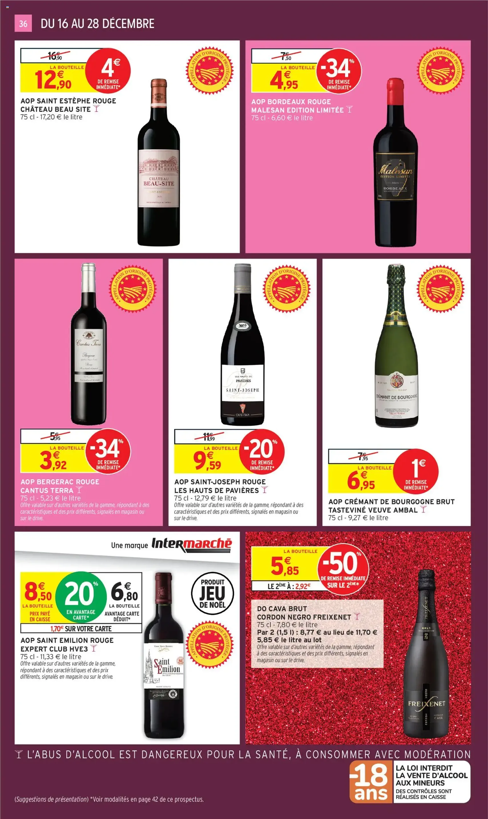 Intermarché catalogue semaine 51 - brochure valable à partir du 16/12/2025, page 36 sur 48