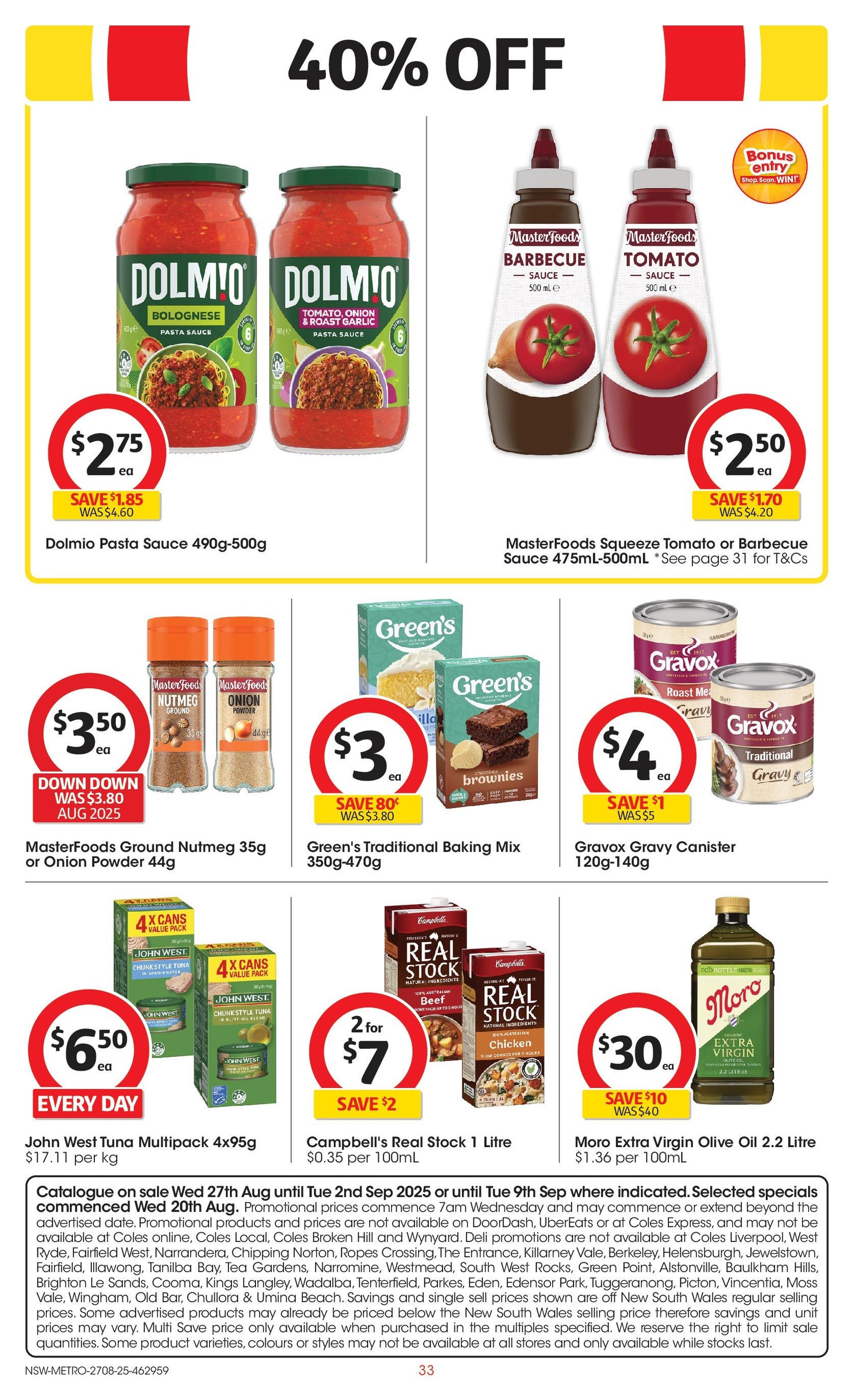 Coles Catalogue NSW - valid flyer from 27/08/2025, page 33 of 51