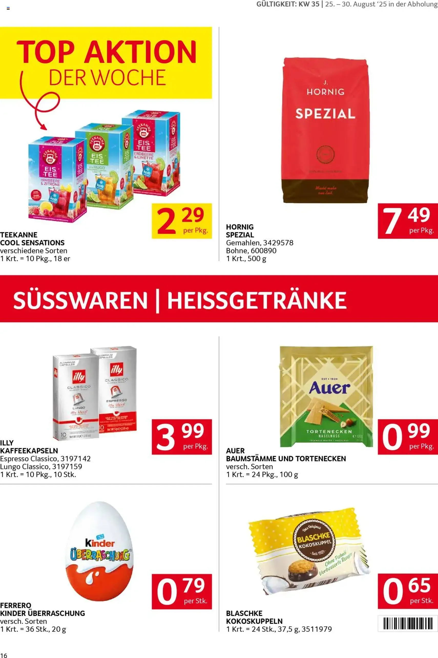 Transgourmet Flugblatt - Gültiger Prospekt ab 24.08.2025, Seite 16 von insgesamt 28 Transgourmet Flugblatt - Gültiger Prospekt ab 24.08.2025, Seite 16 von insgesamt 28