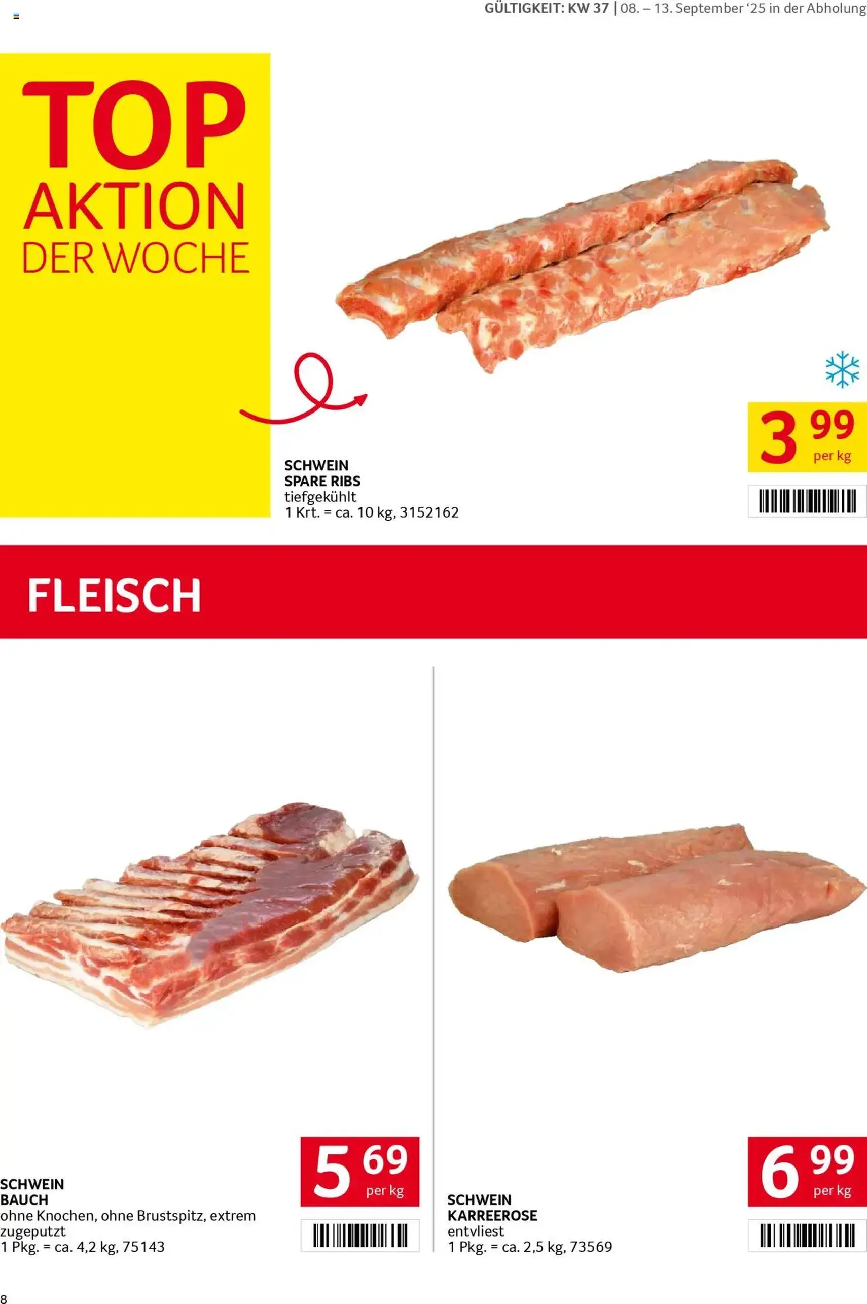 Transgourmet Flugblatt - Gültiger Prospekt ab 07.09.2025, Seite 8 von insgesamt 34