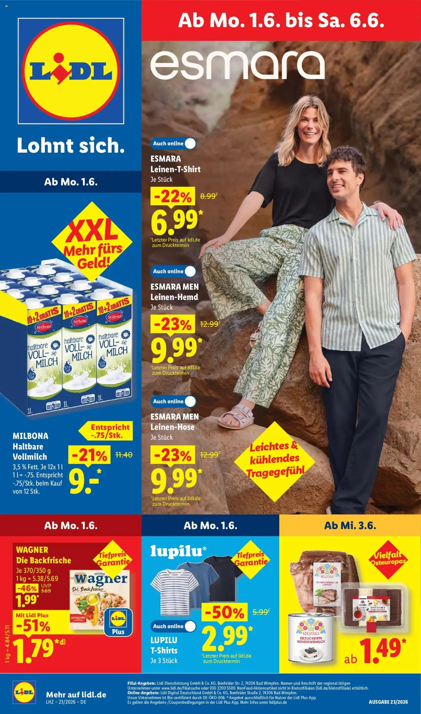 Lidl Prospekt - Gültiger Prospekt ab 01.06.2026, Seite 5 von insgesamt 71