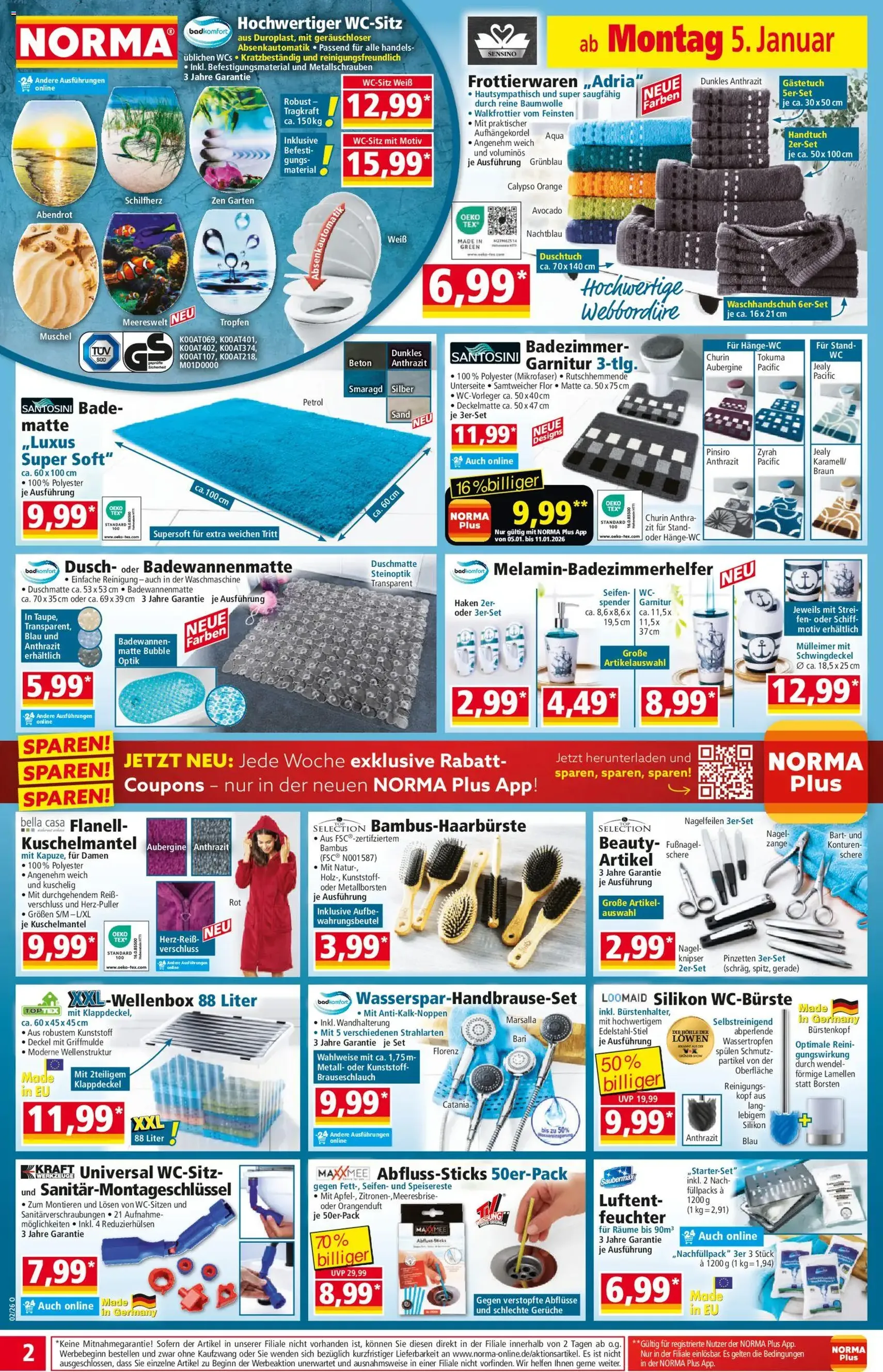 Norma Prospekt - Gültiger Prospekt ab 05.01.2026, Seite 2 von insgesamt 20
