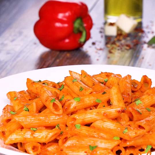 Anteprima ricetta Pasta con crema di peperoni