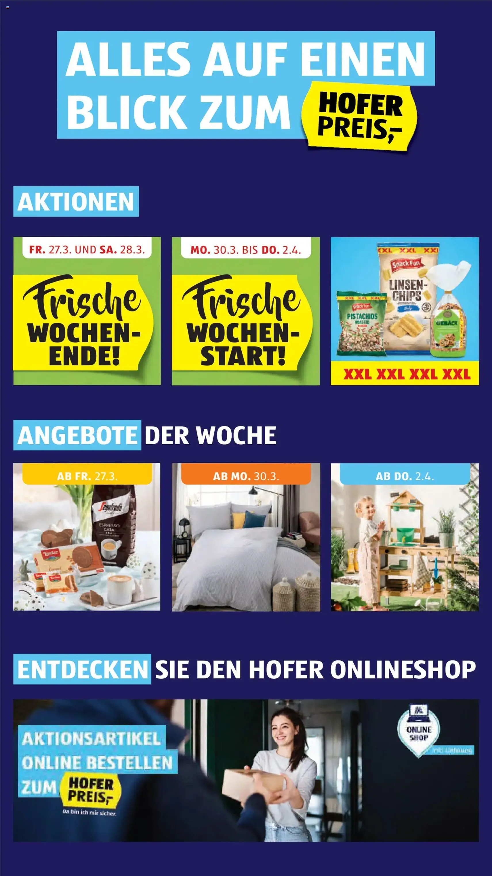 Hofer Flugblatt - Gültiger Prospekt ab 27.03.2026, Seite 2 von insgesamt 46