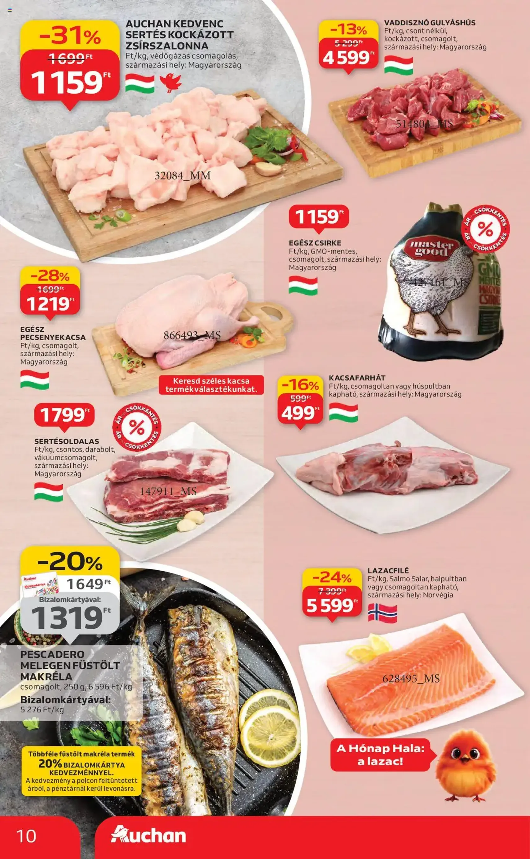 Auchan Akciós újság - 2025.10.16. érvényes szórólap 10 oldal 54 oldalból Auchan Akciós újság - 2025.10.16. érvényes szórólap 10 oldal 54 oldalból