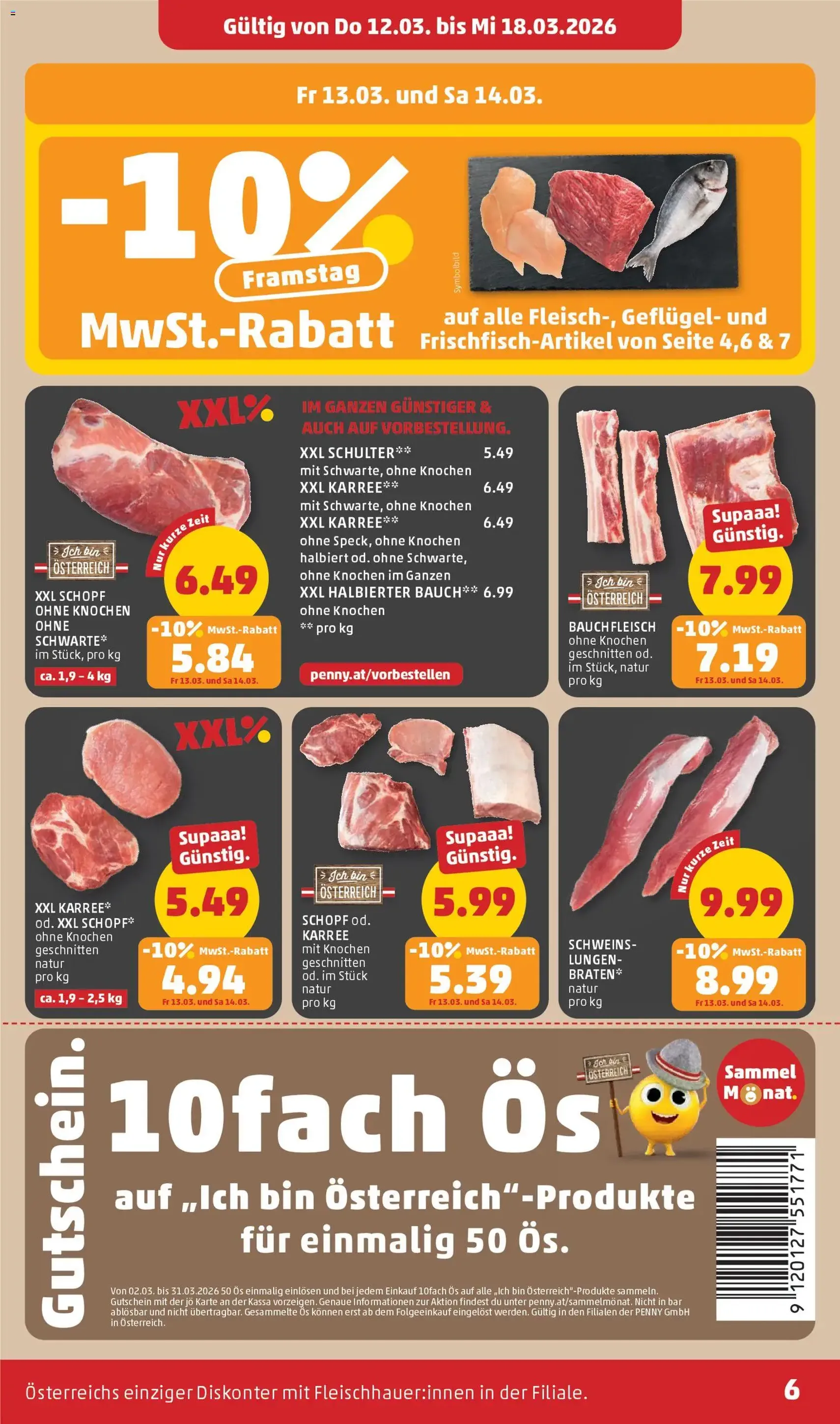 Penny Markt - Flugblatt - Gültiger Prospekt ab 12.03.2026, Seite 6 von insgesamt 32