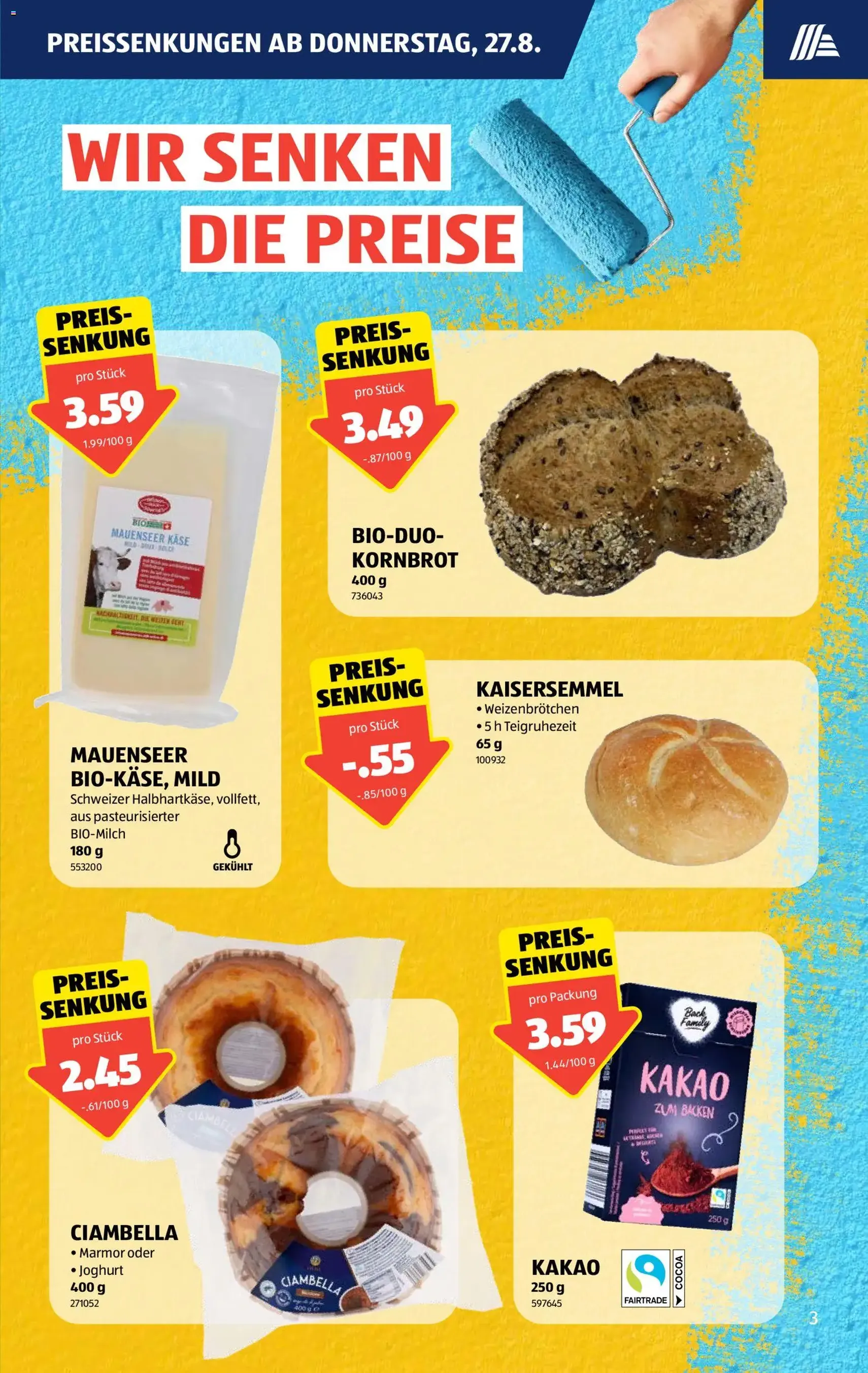 Aldi aktionen - Gültiger Prospekt ab 27.08.2026, Seite 3 von insgesamt 35