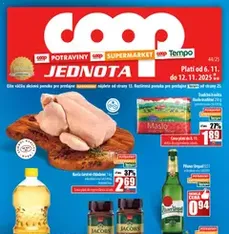 COOP Jednota leták - náhľad letáku platný od 06.11.2025