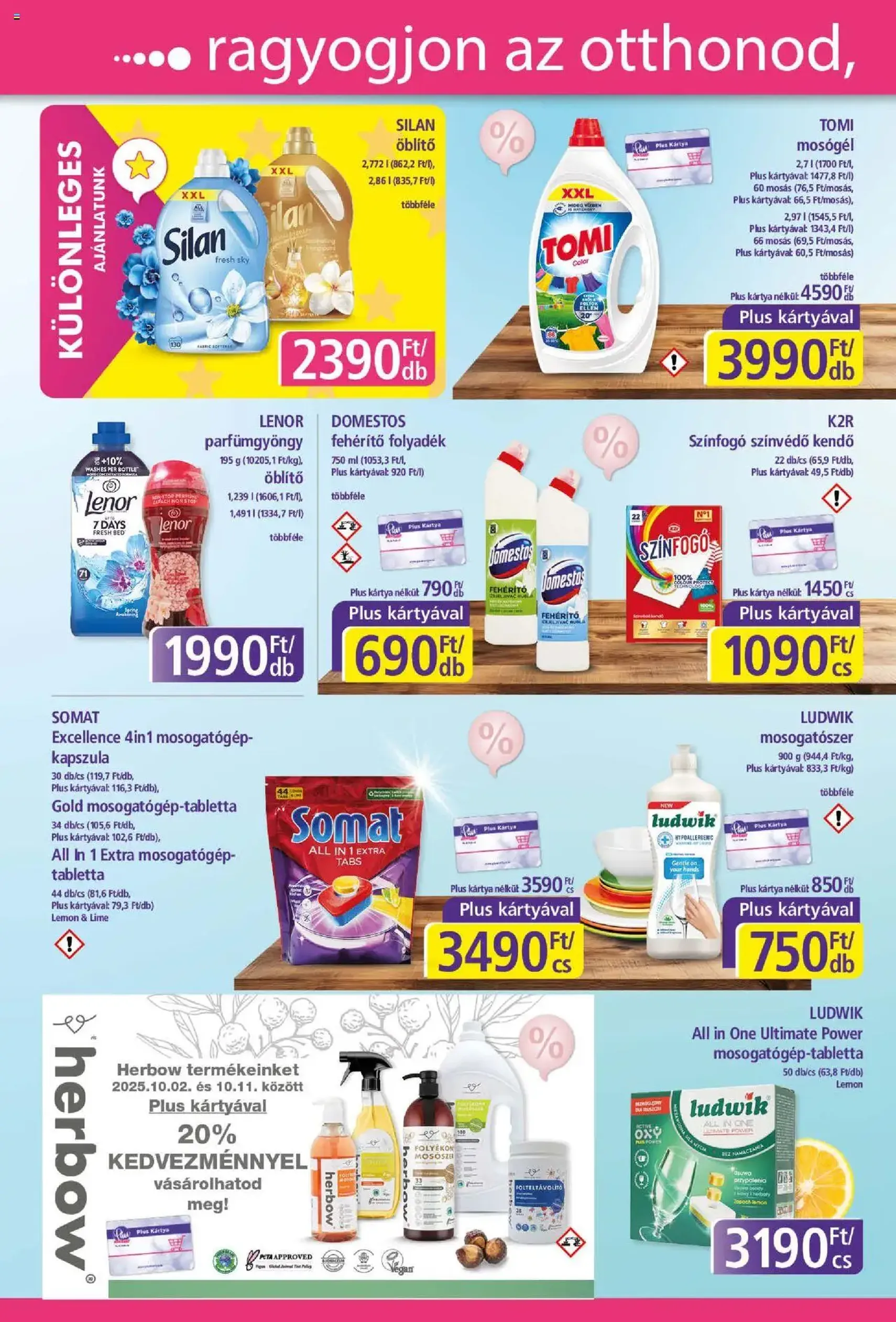 Plus Market Akciós újság - 2025.10.02. érvényes szórólap 2 oldal 12 oldalból