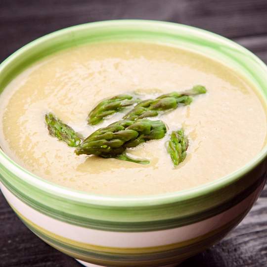 Anteprima ricetta Zuppa di asparagi con panna