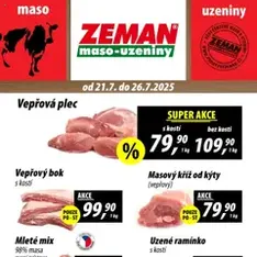 Prodejny Zeman leták - náhled letáku platný od 21.07.2025