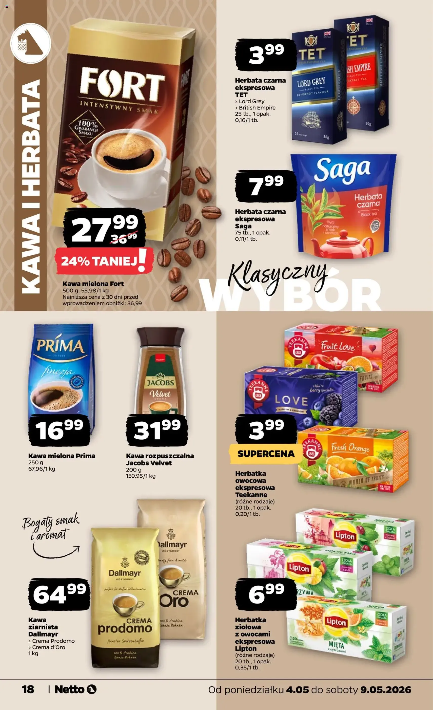Netto gazetka od poniedziałku spożywcza - ważny gazetka od 04.05.2026 strona 18 z 31