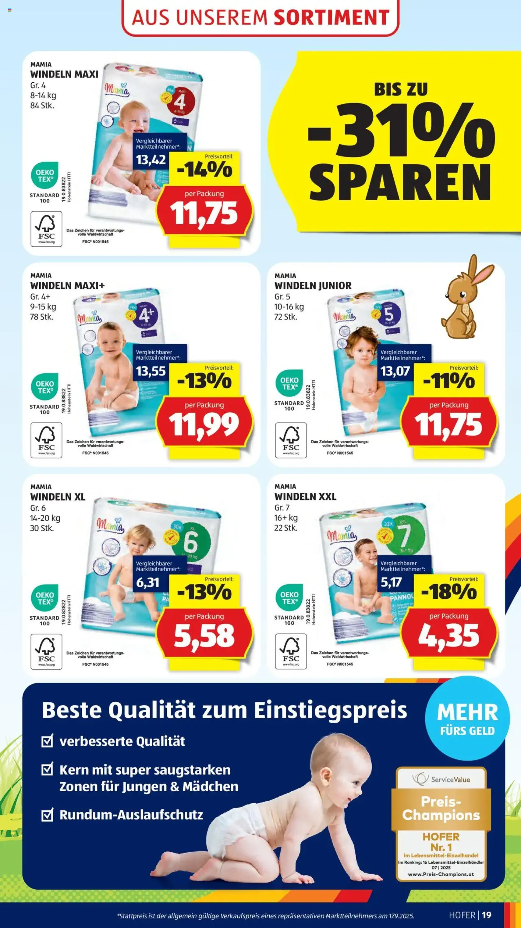 Hofer Flugblatt - Gültiger Prospekt ab 03.10.2025, Seite 21 von insgesamt 45