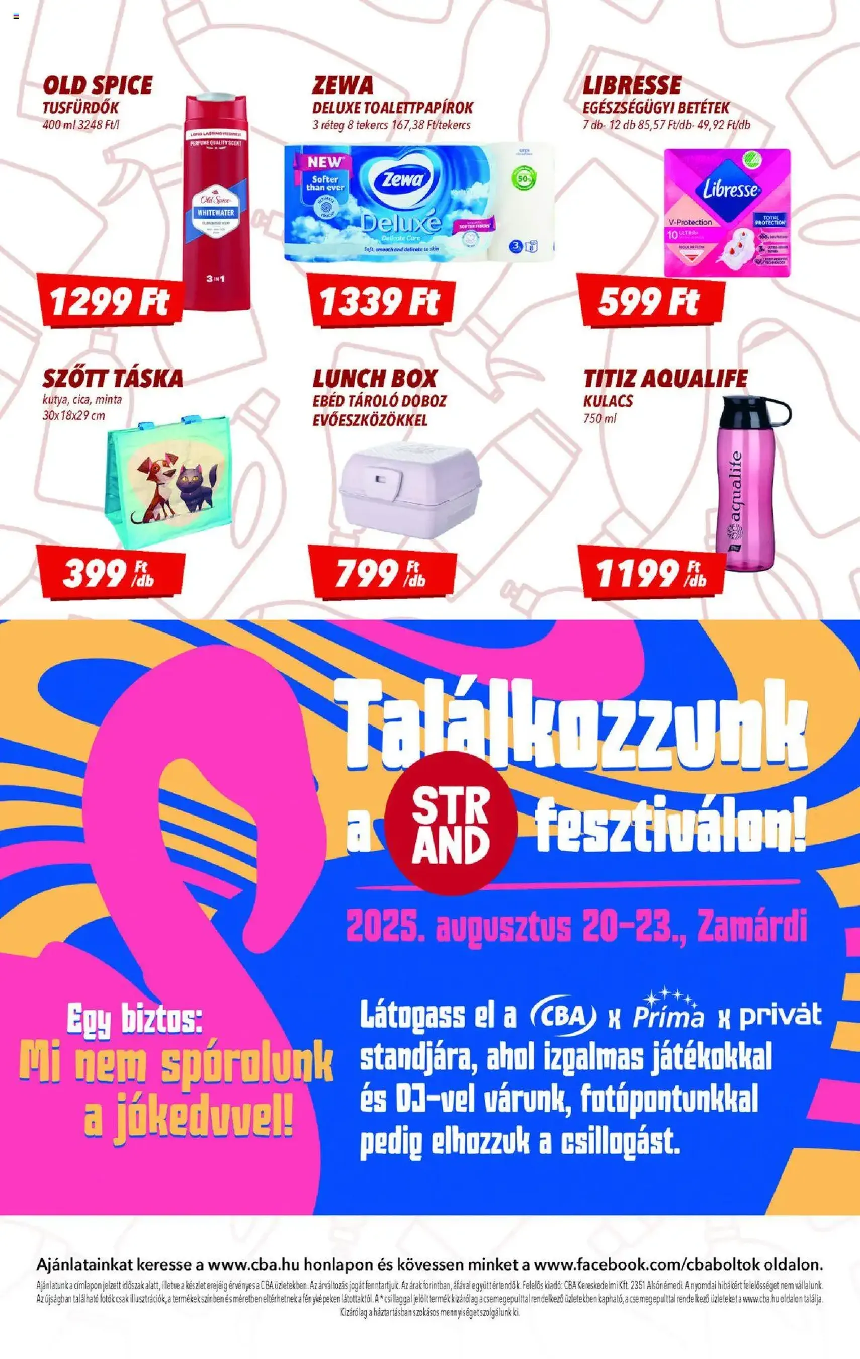 CBA Akciós újság - 2025.08.14. érvényes szórólap 8 oldal 8 oldalból